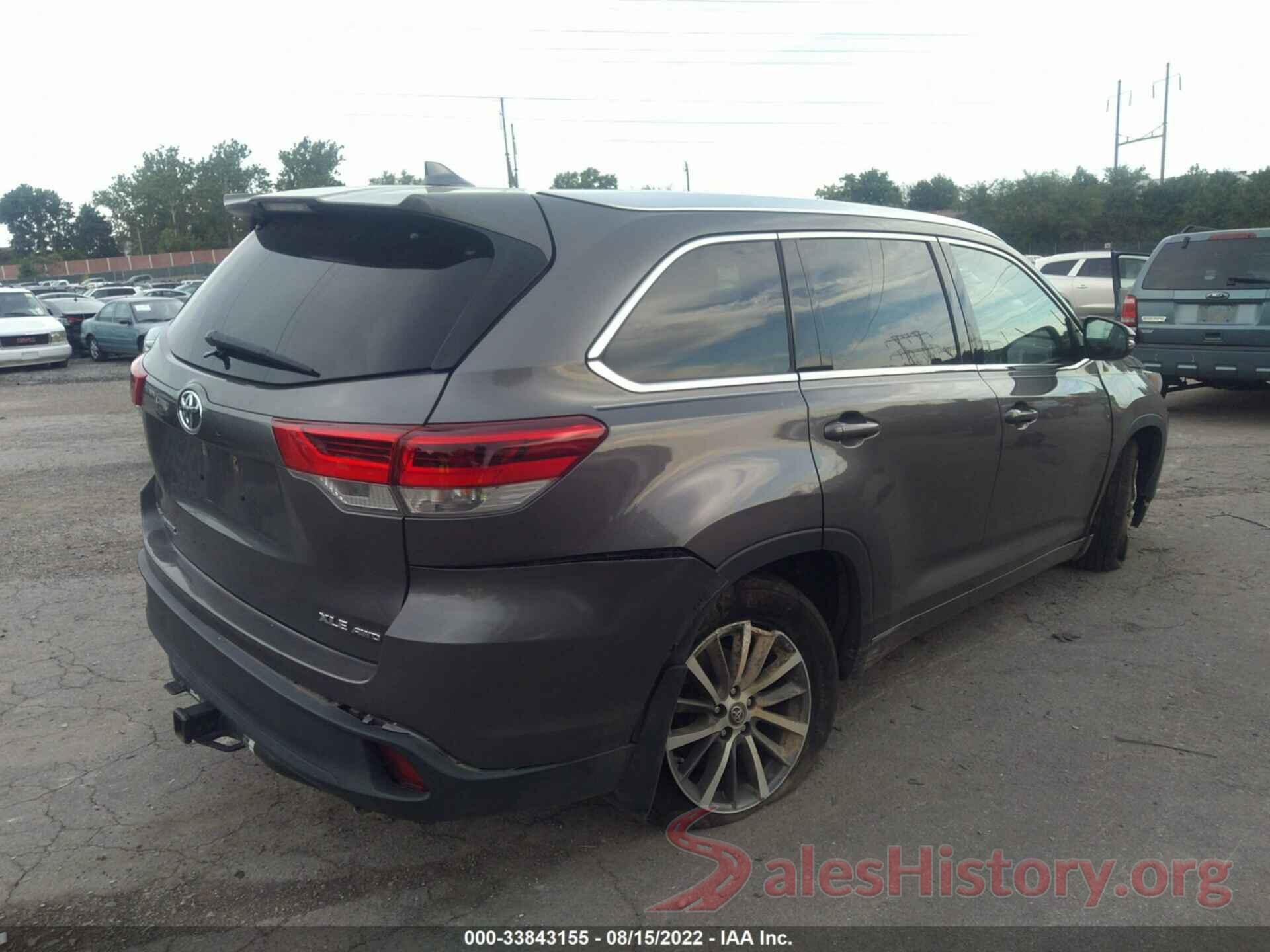 5TDJZRFH4HS400146 2017 TOYOTA HIGHLANDER