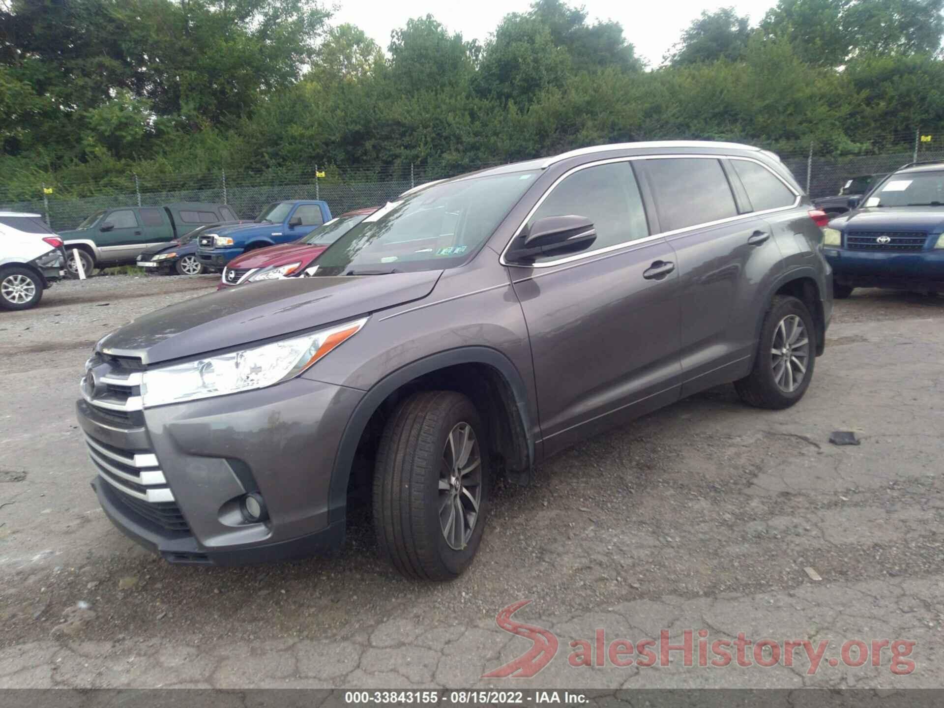 5TDJZRFH4HS400146 2017 TOYOTA HIGHLANDER