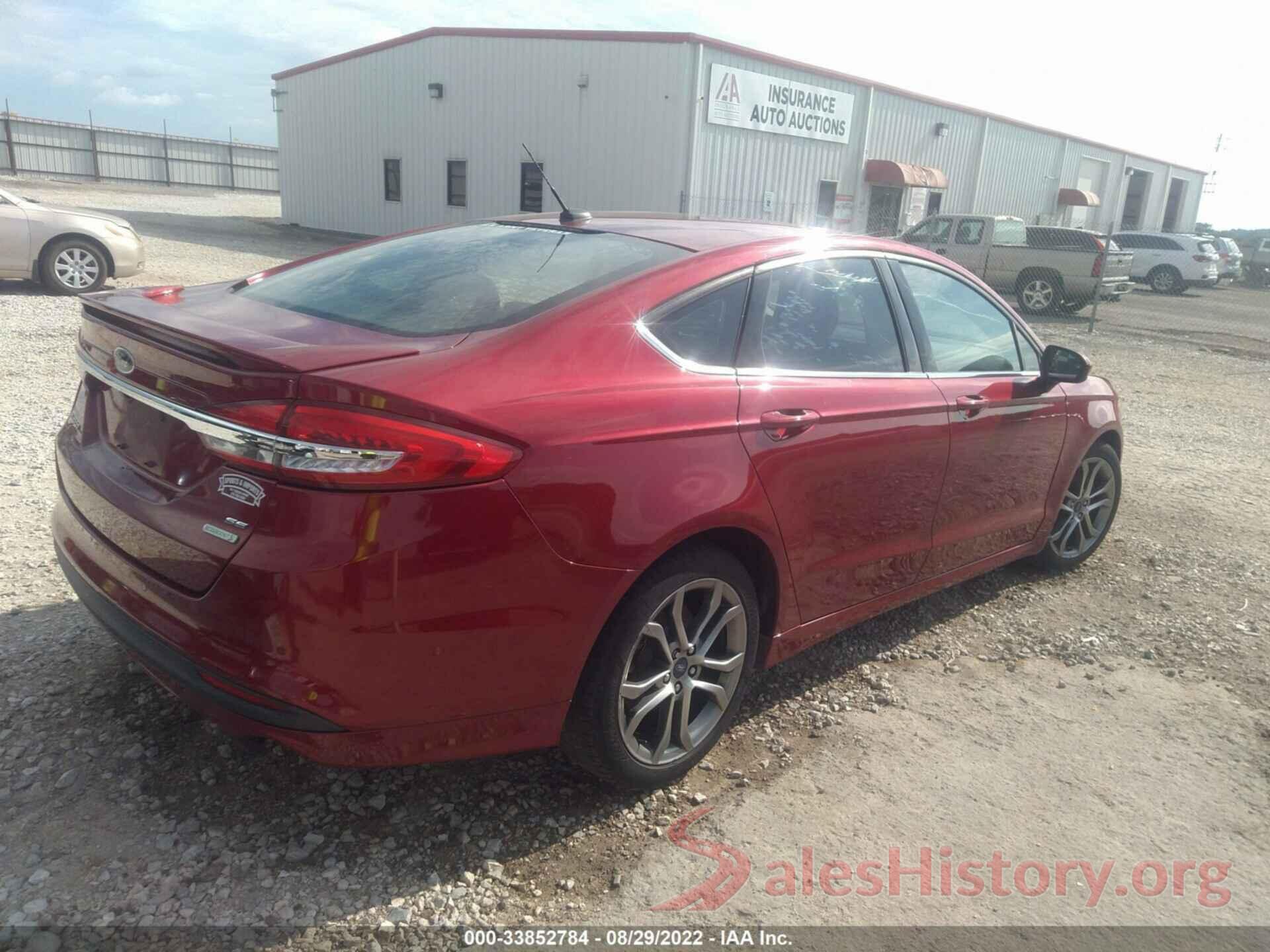 3FA6P0HD7HR312122 2017 FORD FUSION