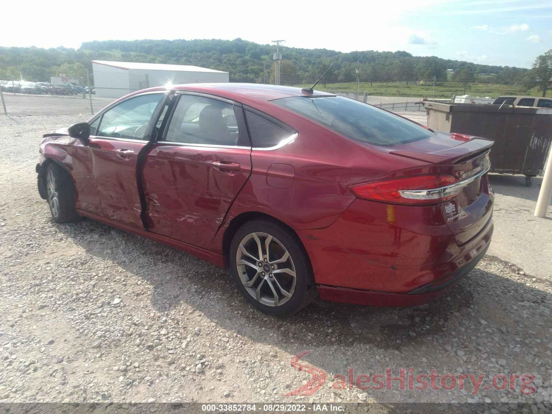 3FA6P0HD7HR312122 2017 FORD FUSION