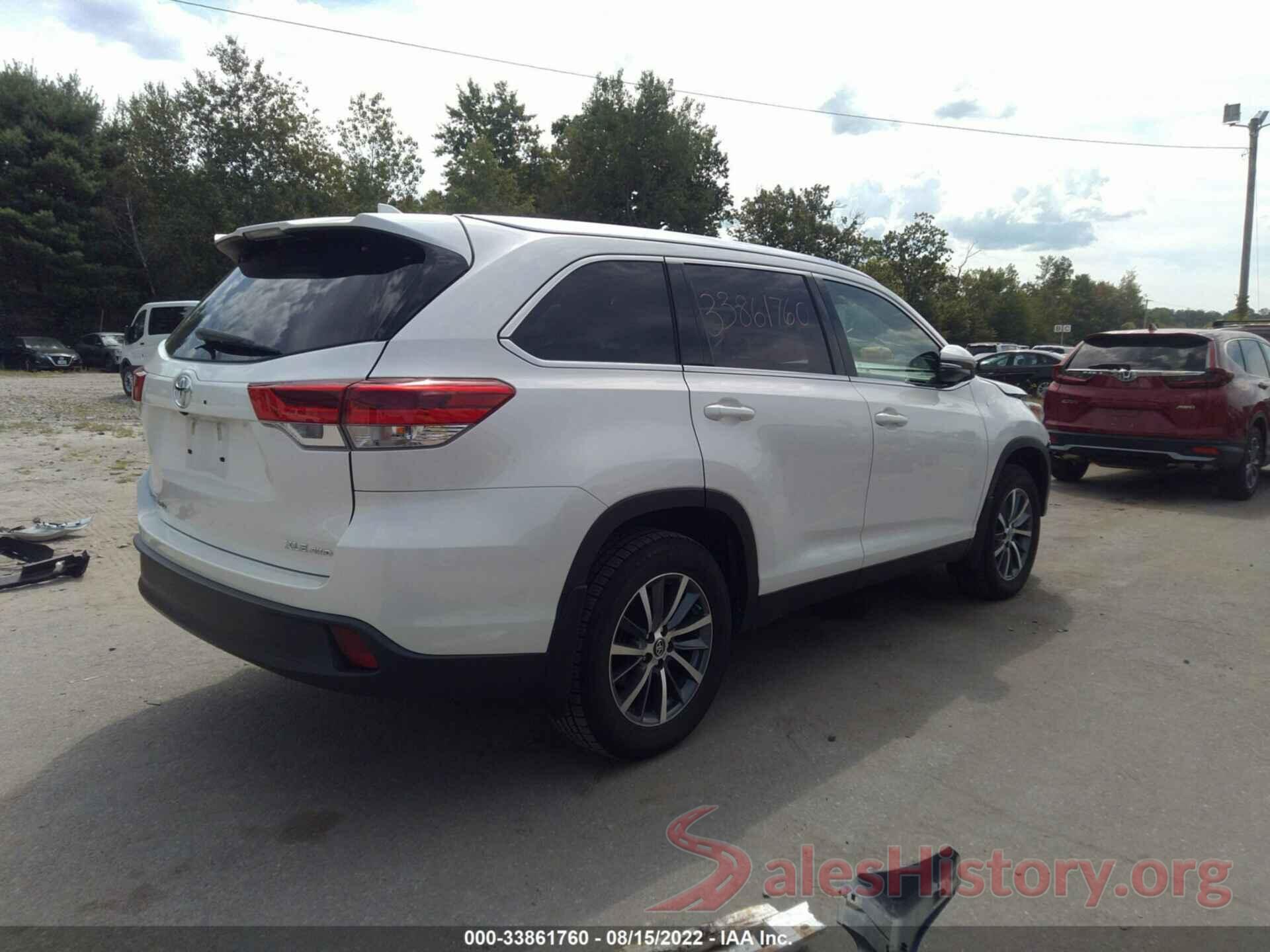 5TDJZRFH5KS574069 2019 TOYOTA HIGHLANDER