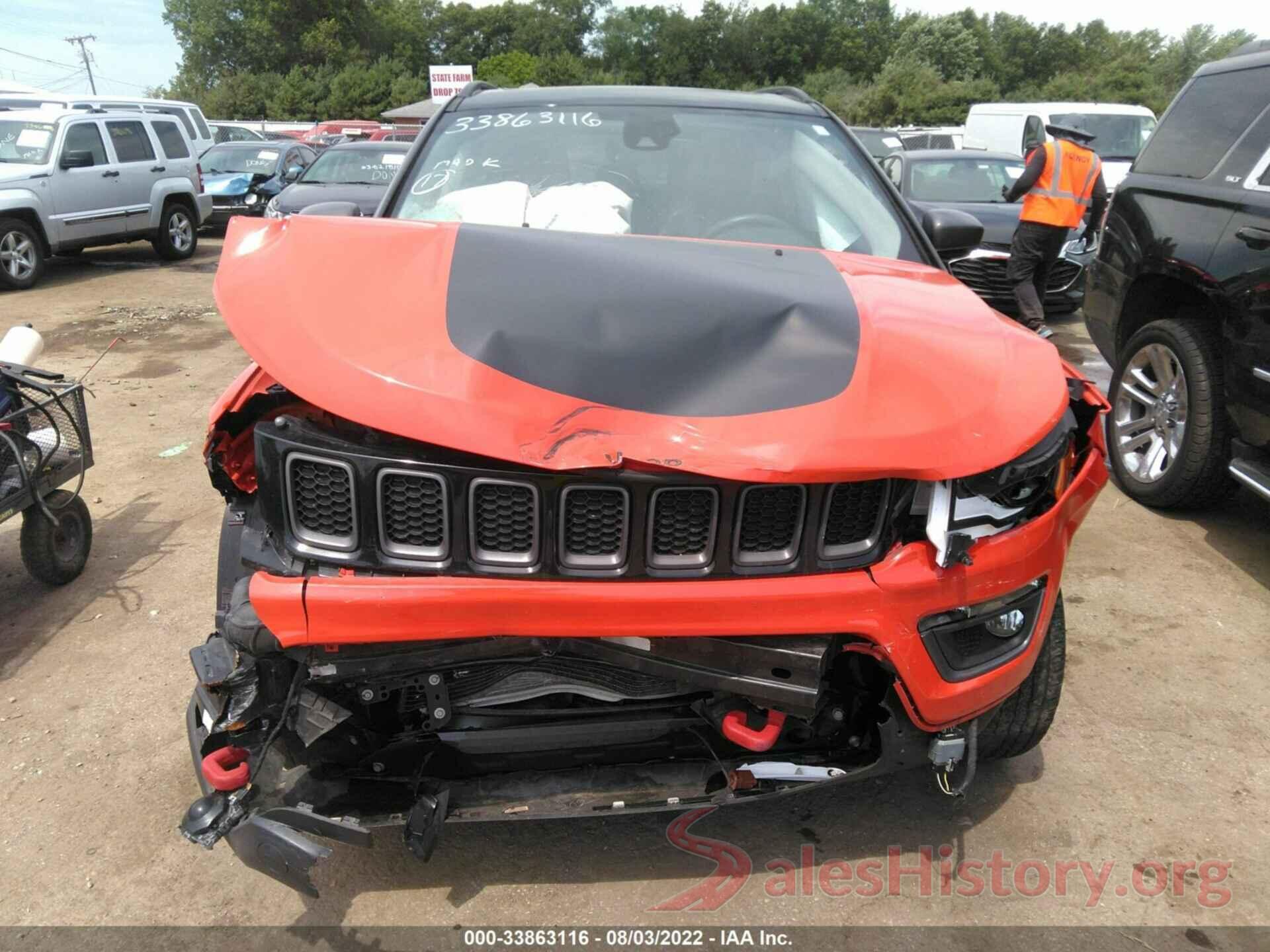 3C4NJDDB6HT657454 2017 JEEP COMPASS