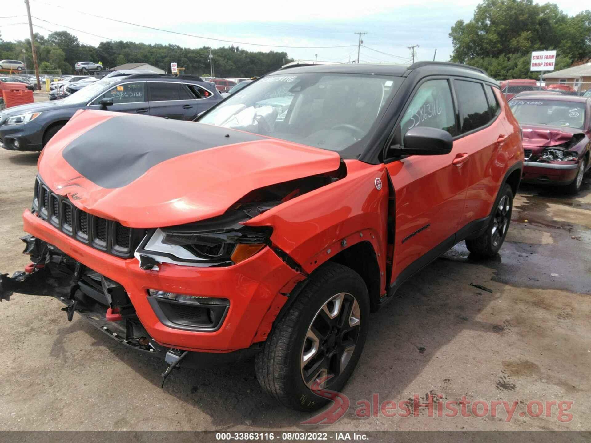 3C4NJDDB6HT657454 2017 JEEP COMPASS