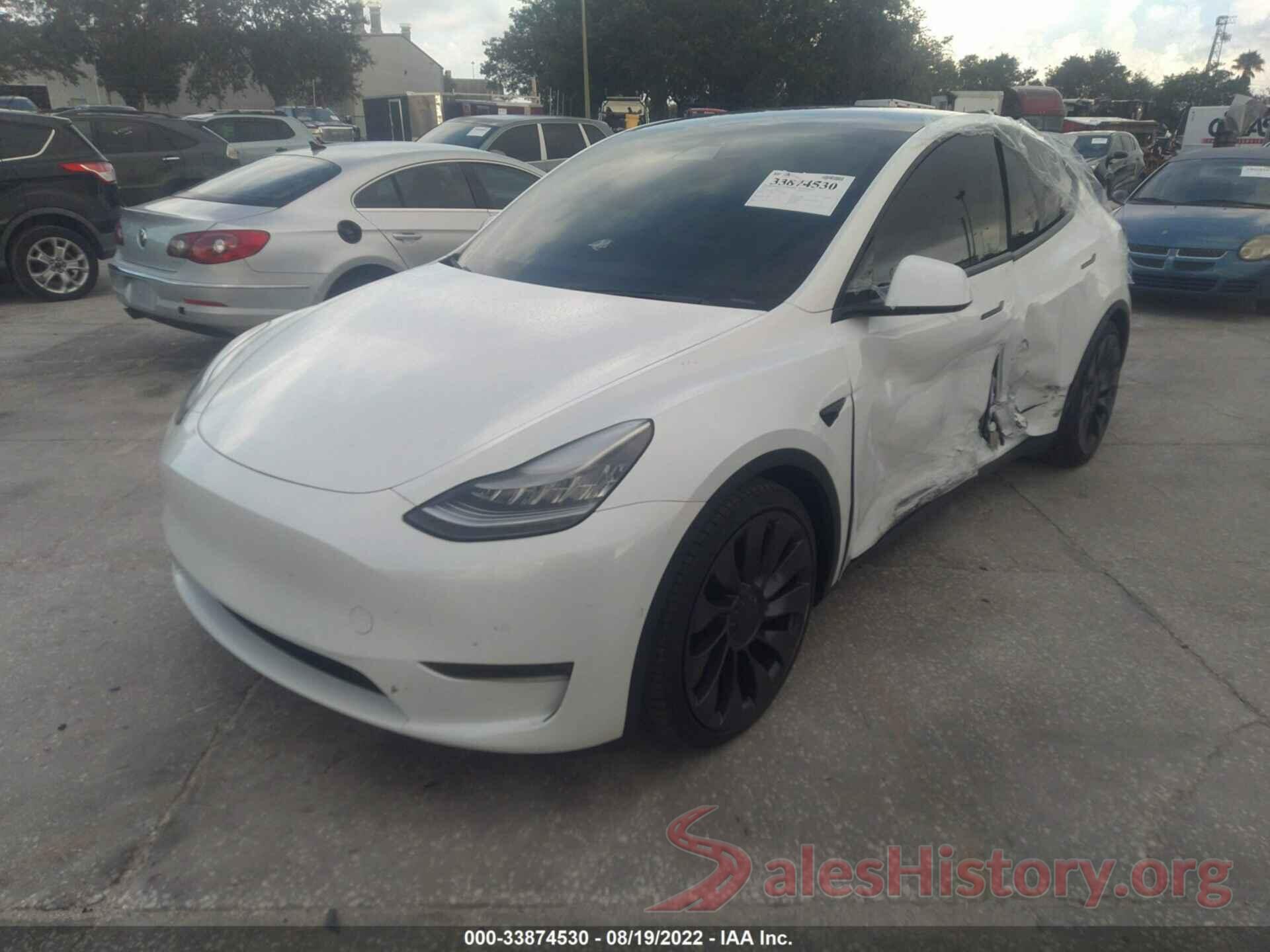 5YJYGDEF3MF072286 2021 TESLA MODEL Y