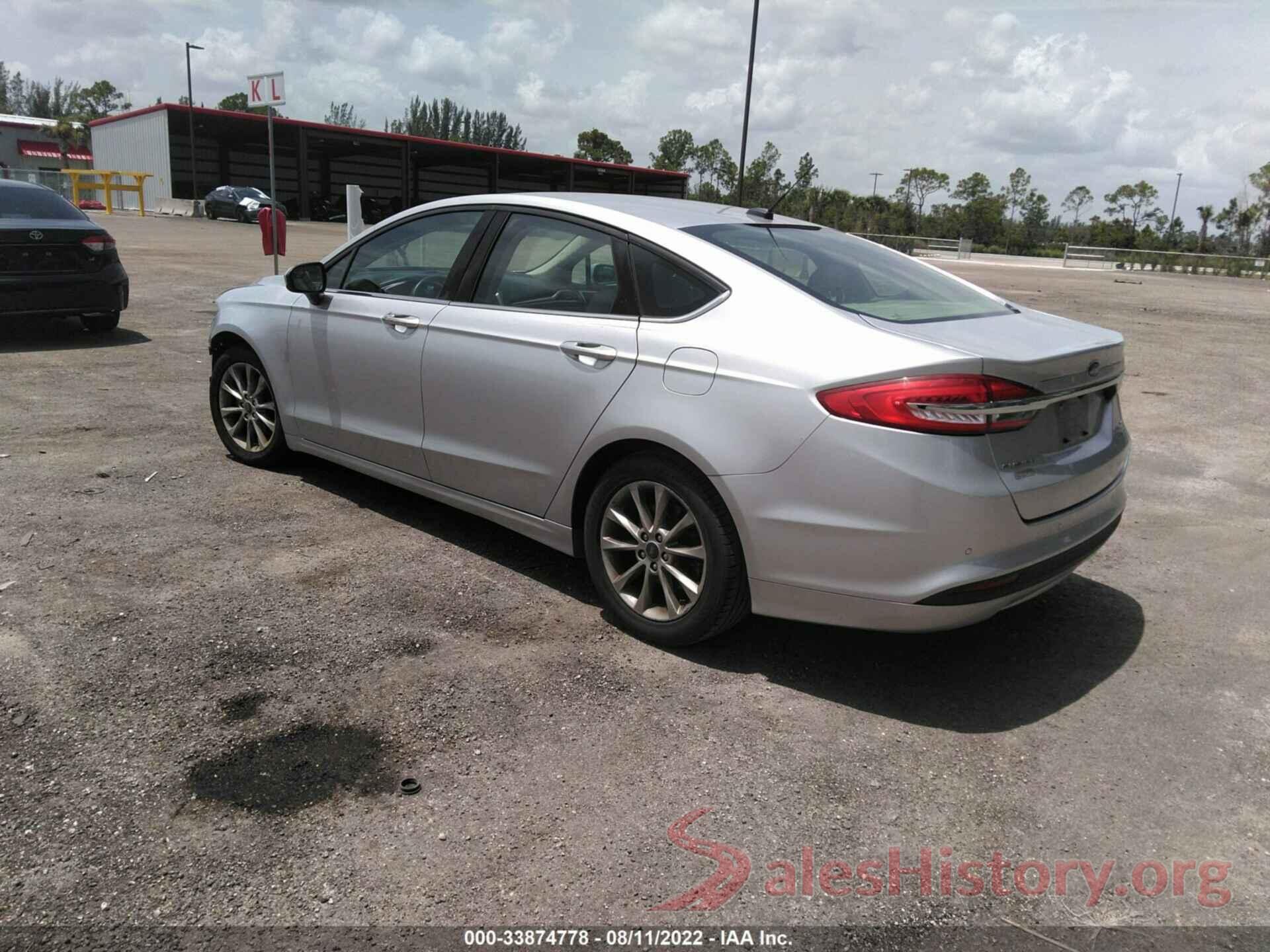 3FA6P0HD8HR392739 2017 FORD FUSION