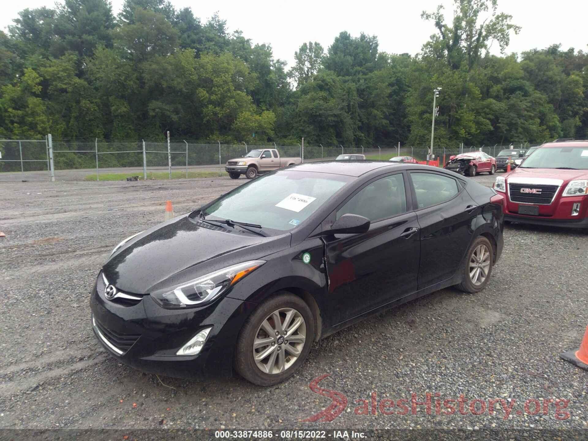 KMHDH4AE3EU210597 2014 HYUNDAI ELANTRA