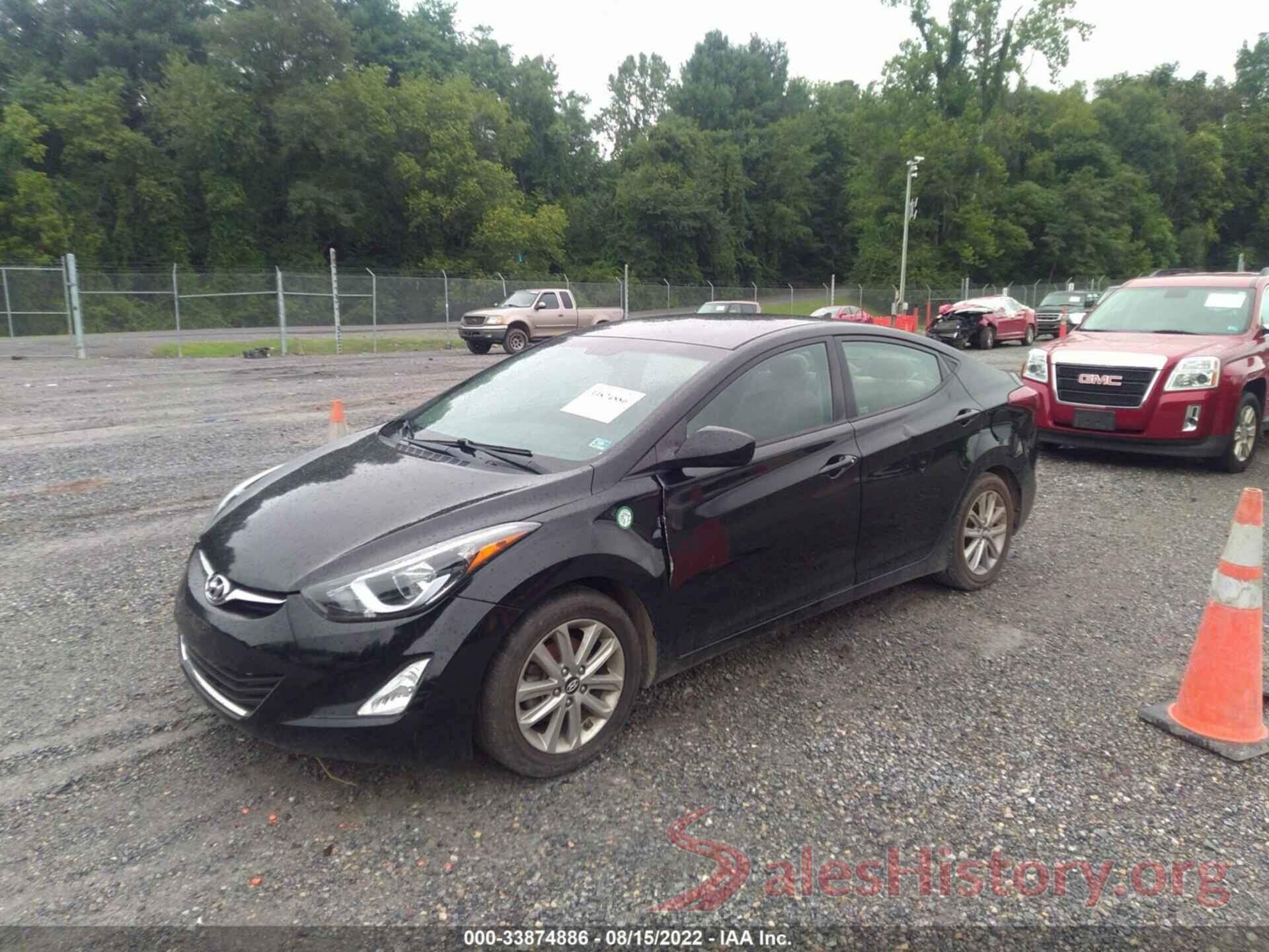 KMHDH4AE3EU210597 2014 HYUNDAI ELANTRA