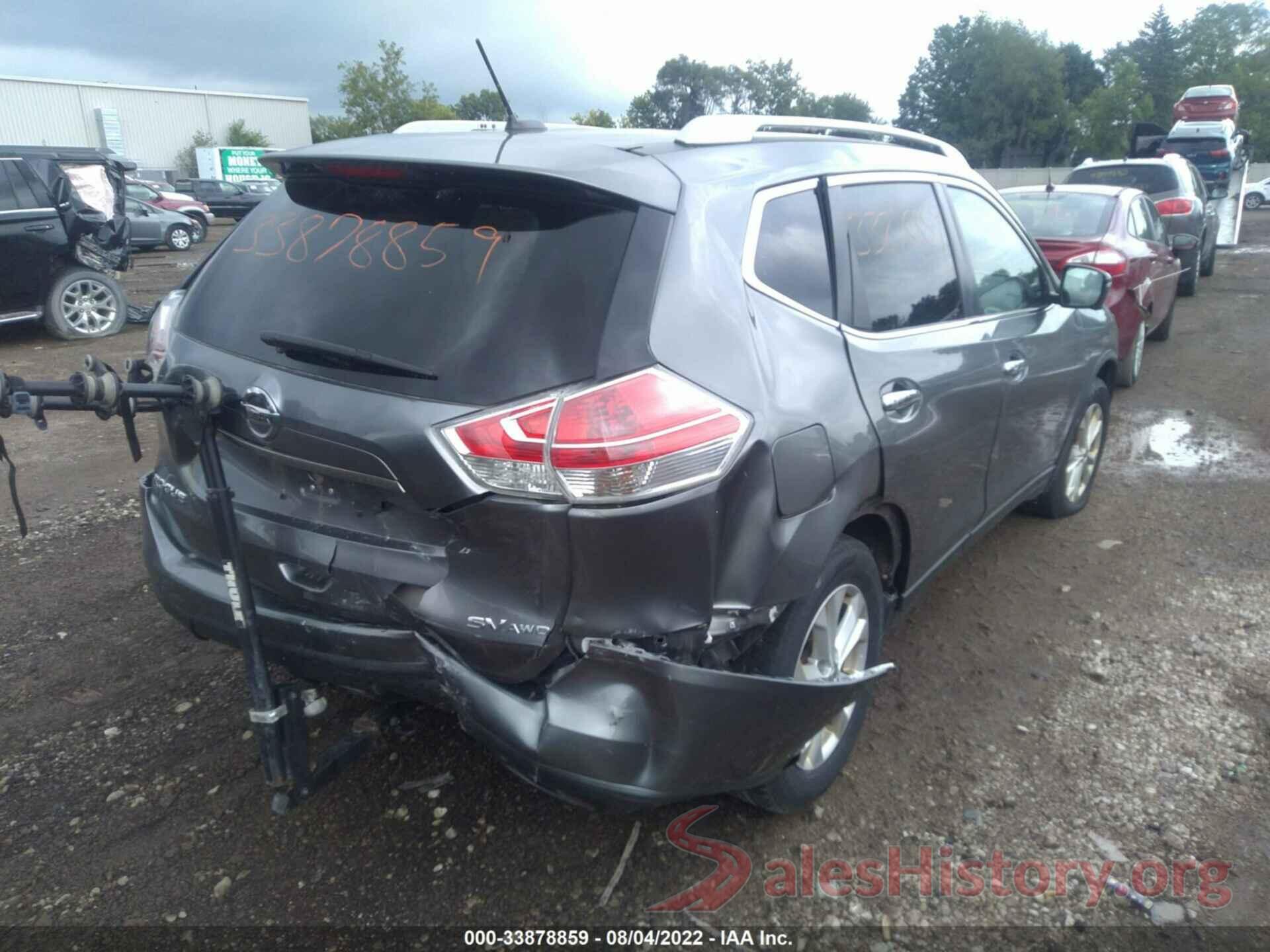 KNMAT2MV5GP661120 2016 NISSAN ROGUE