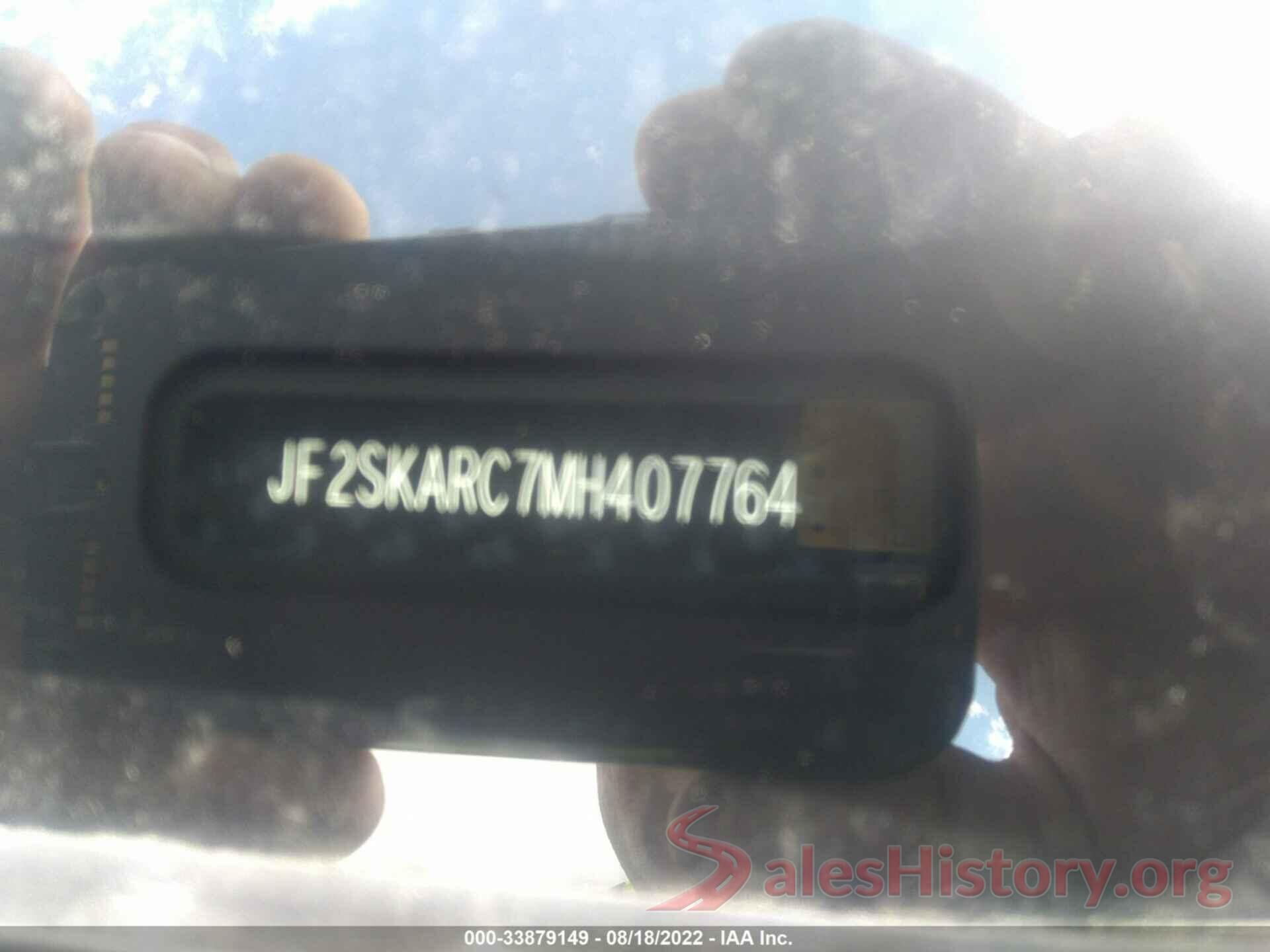 JF2SKARC7MH407764 2021 SUBARU FORESTER