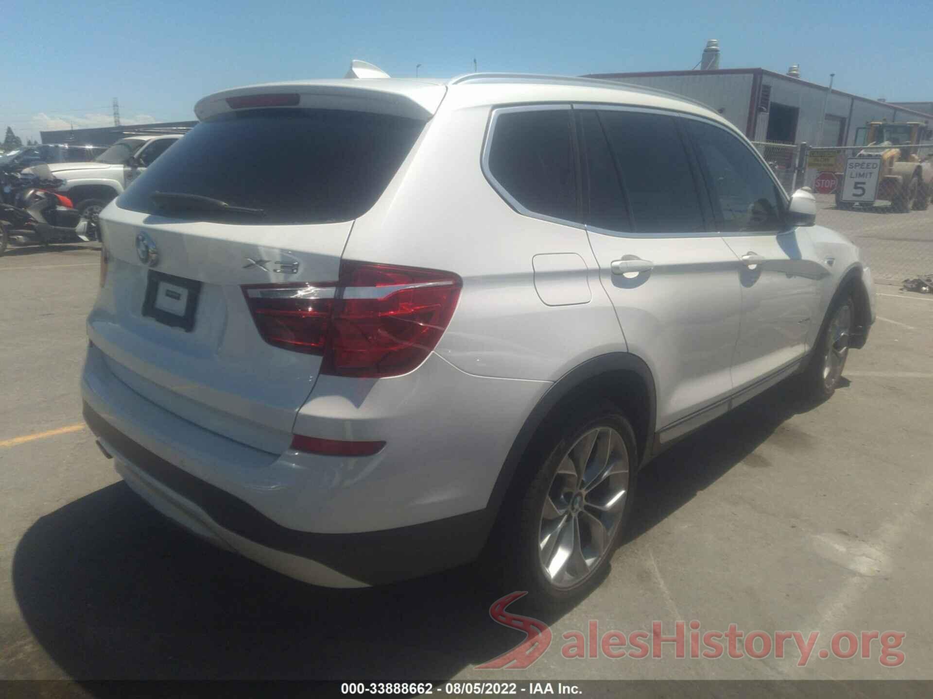 5UXWX9C53H0D99730 2017 BMW X3