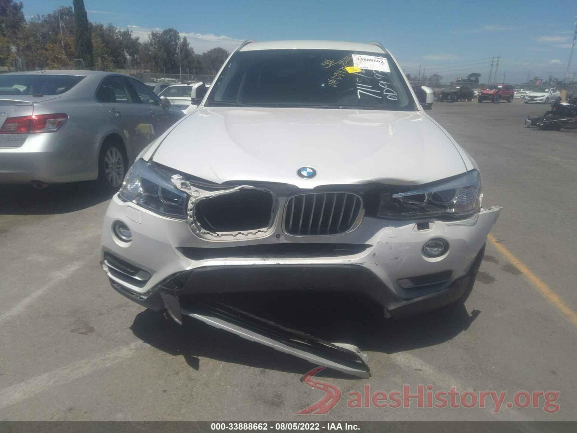 5UXWX9C53H0D99730 2017 BMW X3