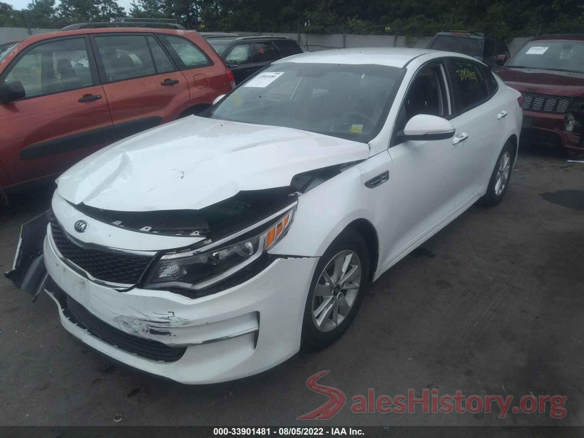 5XXGT4L31GG055858 2016 KIA OPTIMA