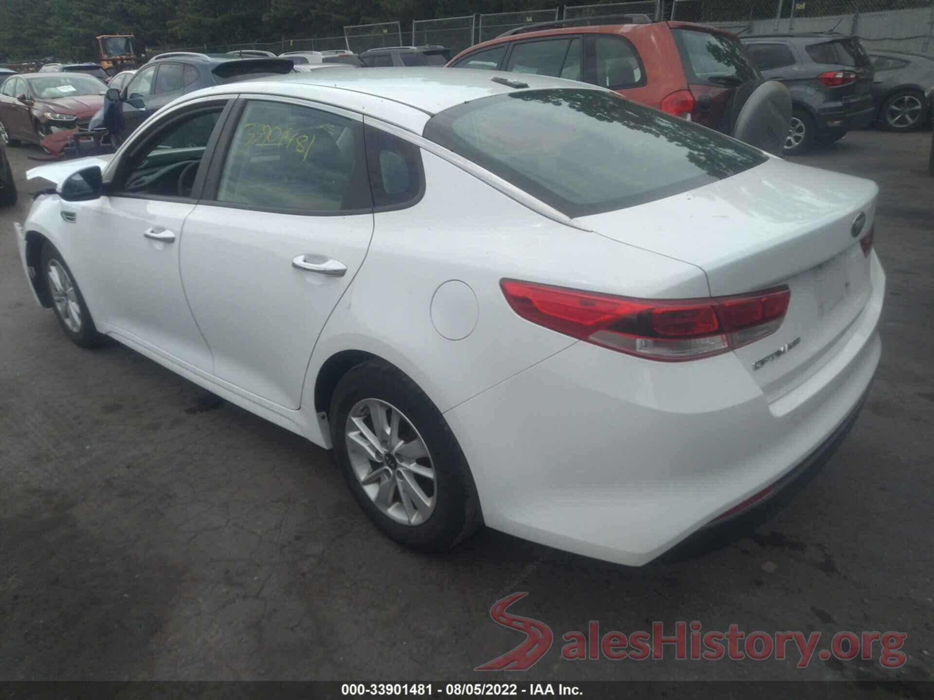 5XXGT4L31GG055858 2016 KIA OPTIMA