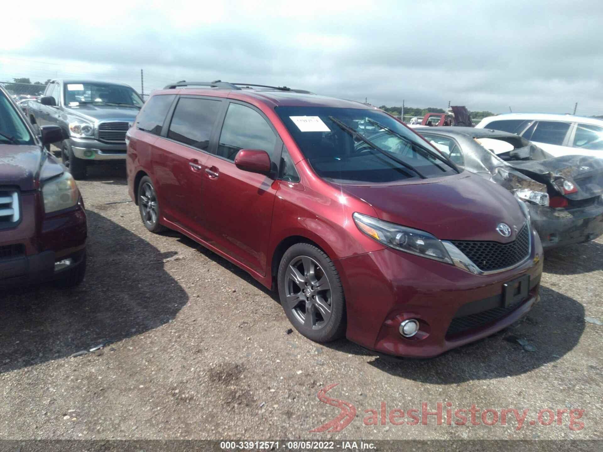 5TDXZ3DC5HS887923 2017 TOYOTA SIENNA