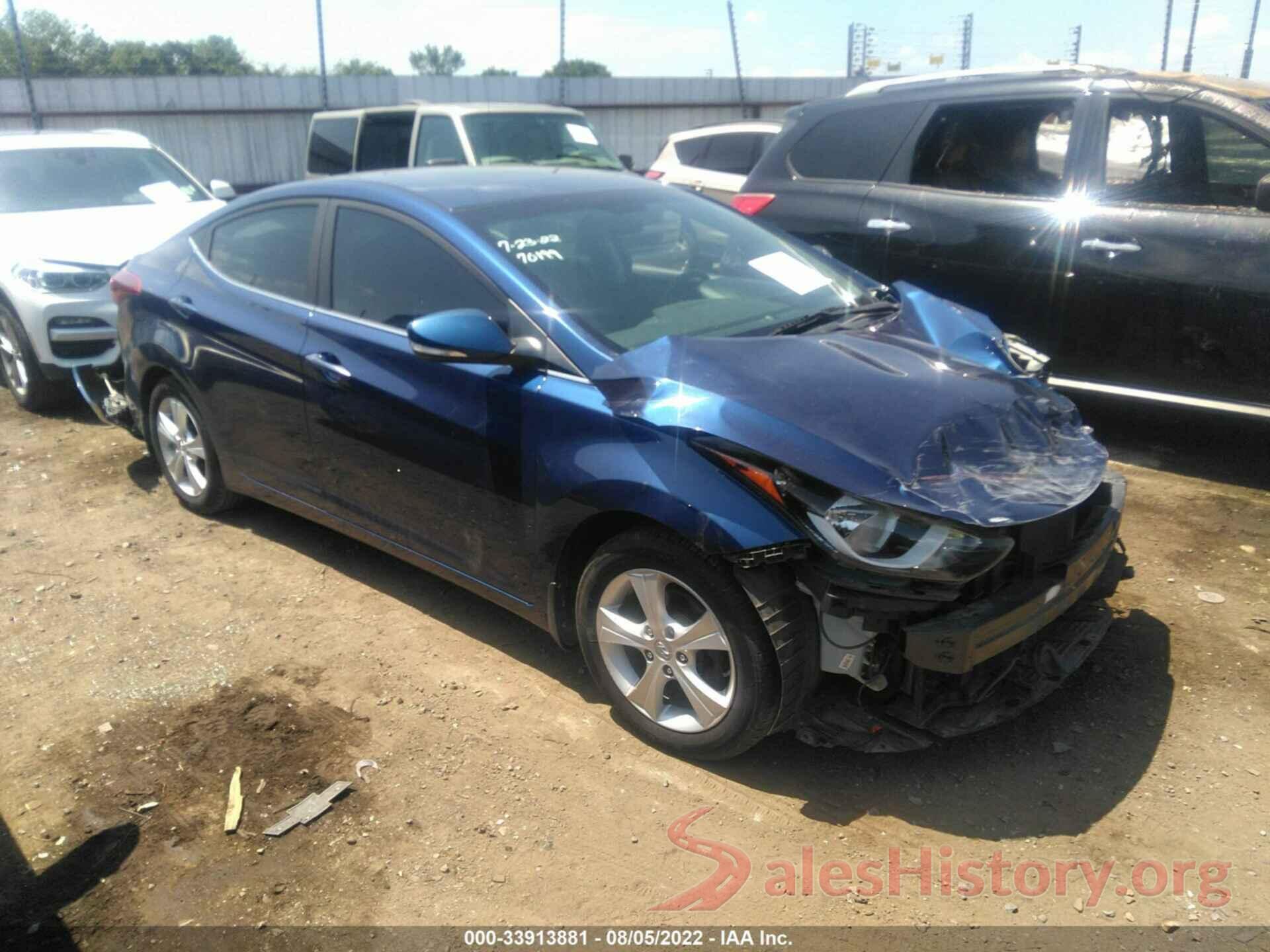 5NPDH4AE8GH729159 2016 HYUNDAI ELANTRA