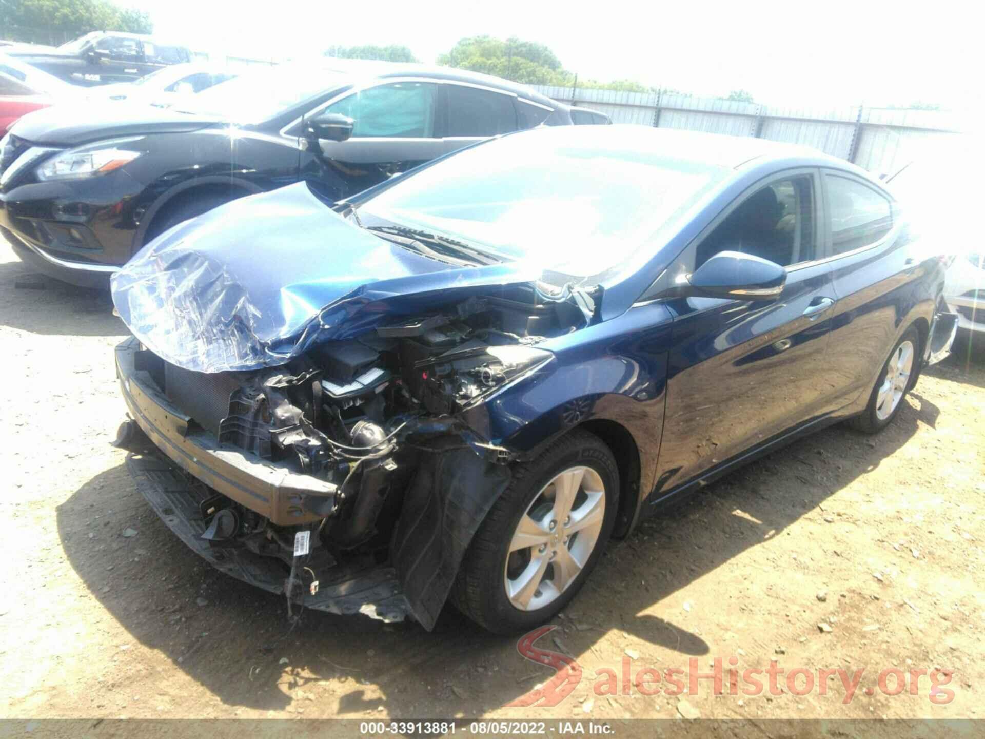 5NPDH4AE8GH729159 2016 HYUNDAI ELANTRA