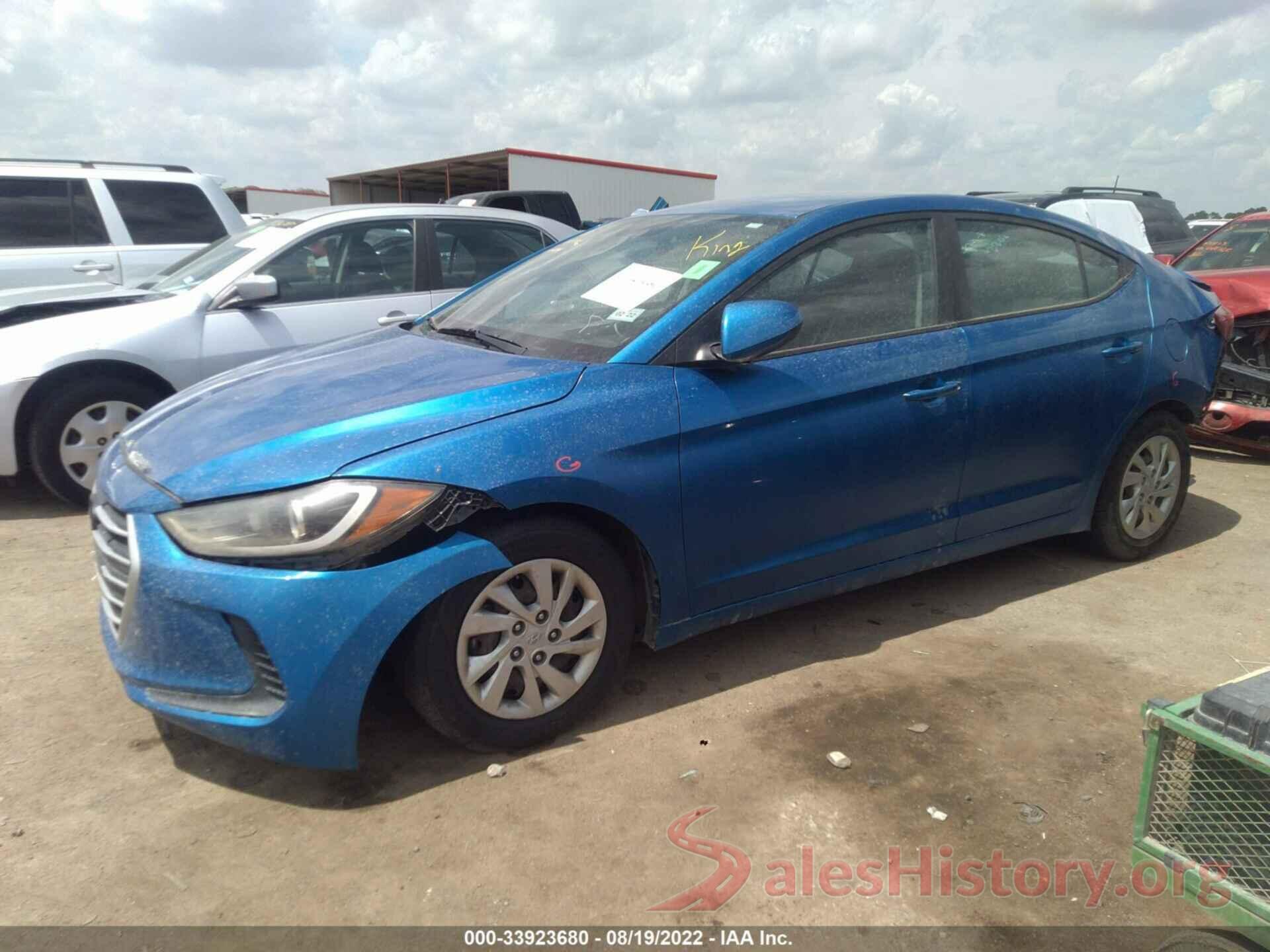 5NPD74LF3HH182294 2017 HYUNDAI ELANTRA