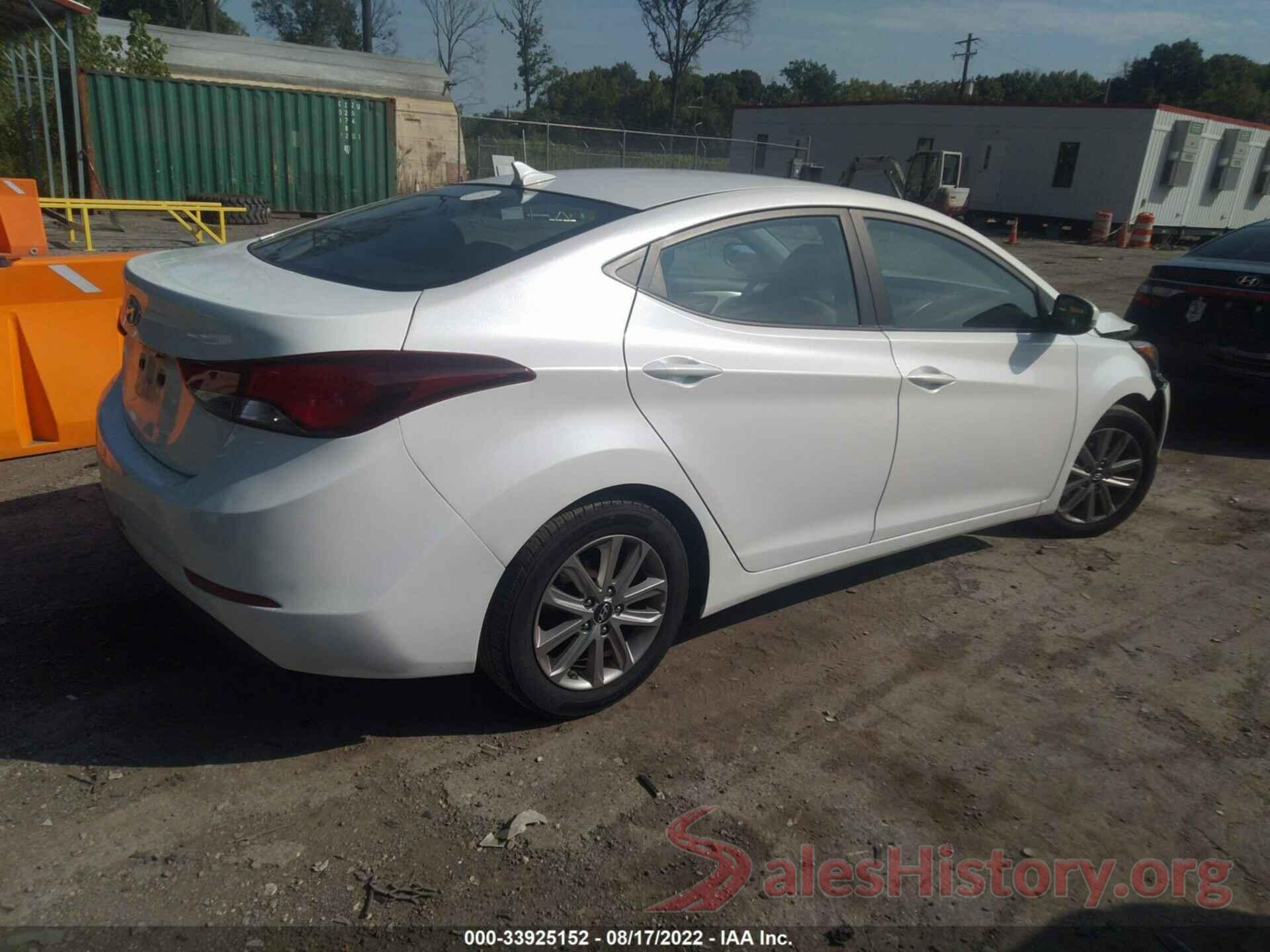 5NPDH4AE7EH467292 2014 HYUNDAI ELANTRA