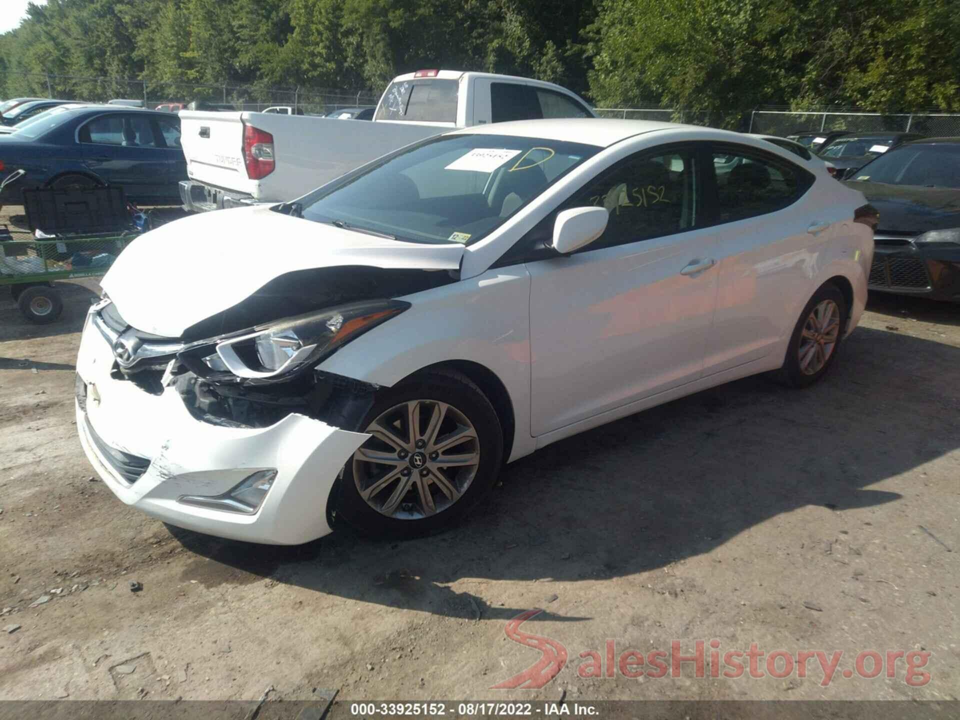 5NPDH4AE7EH467292 2014 HYUNDAI ELANTRA