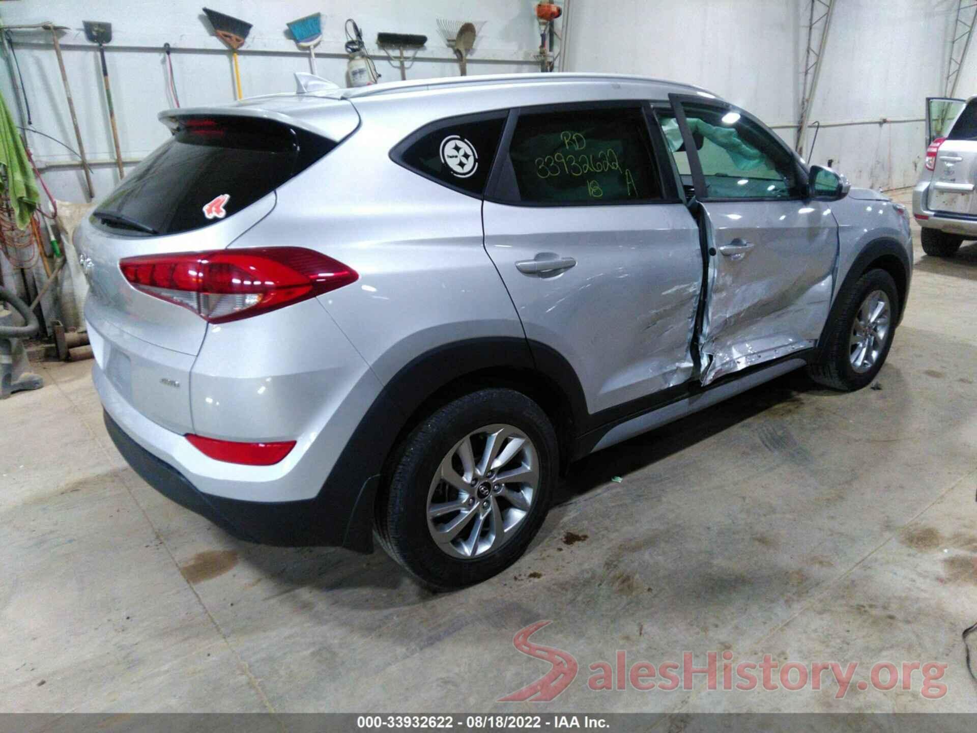 KM8J3CA4XJU780920 2018 HYUNDAI TUCSON