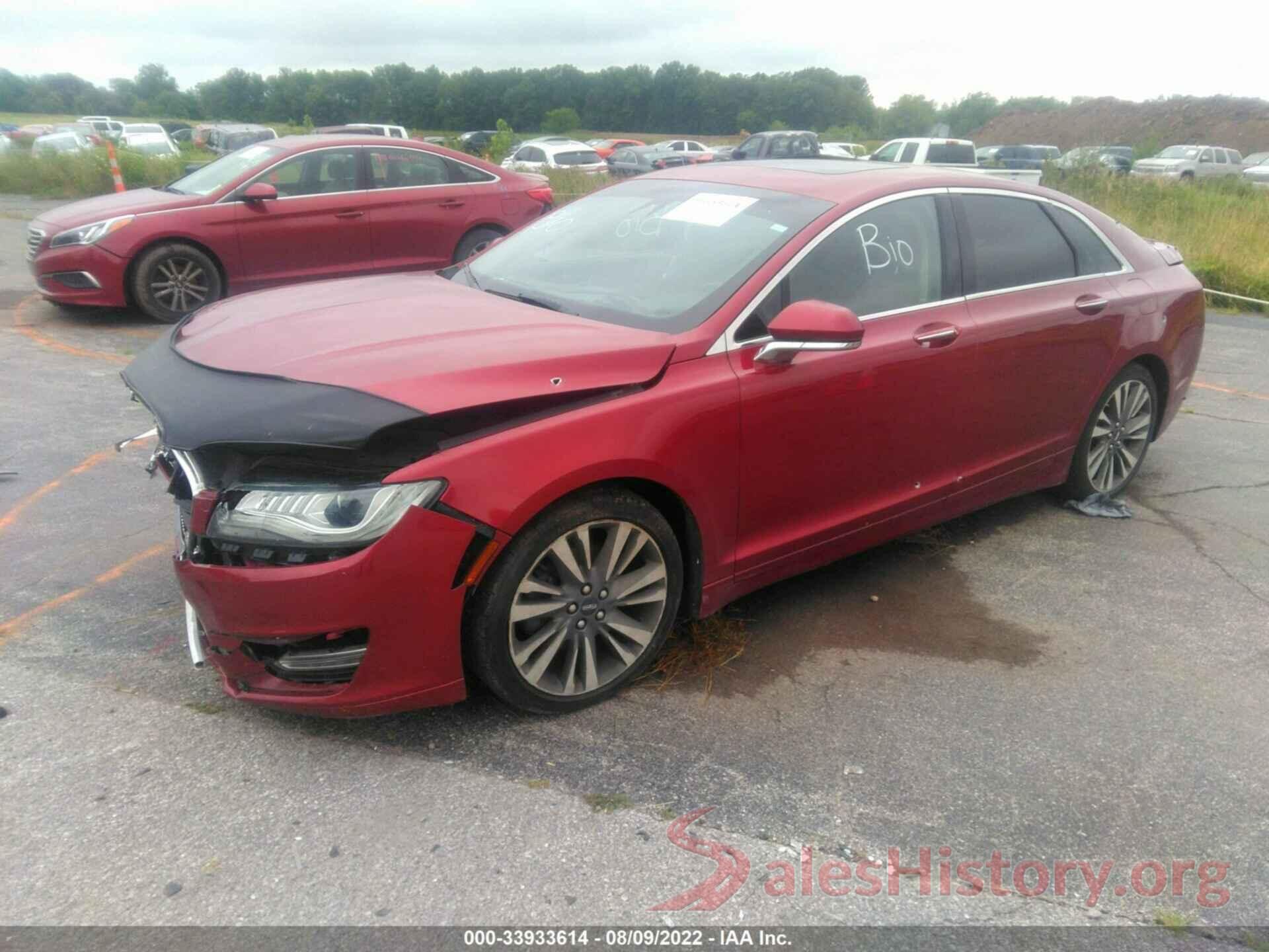 3LN6L5E9XHR601283 2017 LINCOLN MKZ