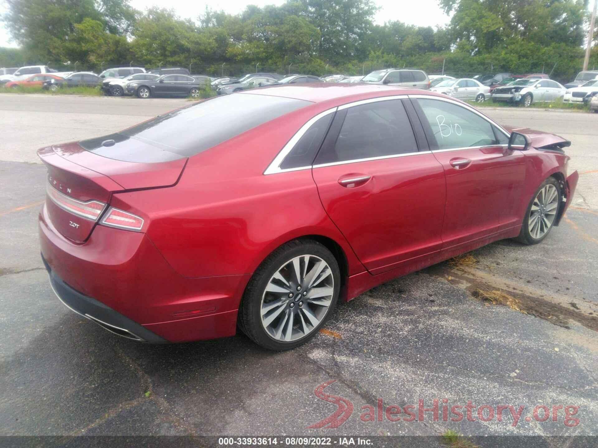 3LN6L5E9XHR601283 2017 LINCOLN MKZ