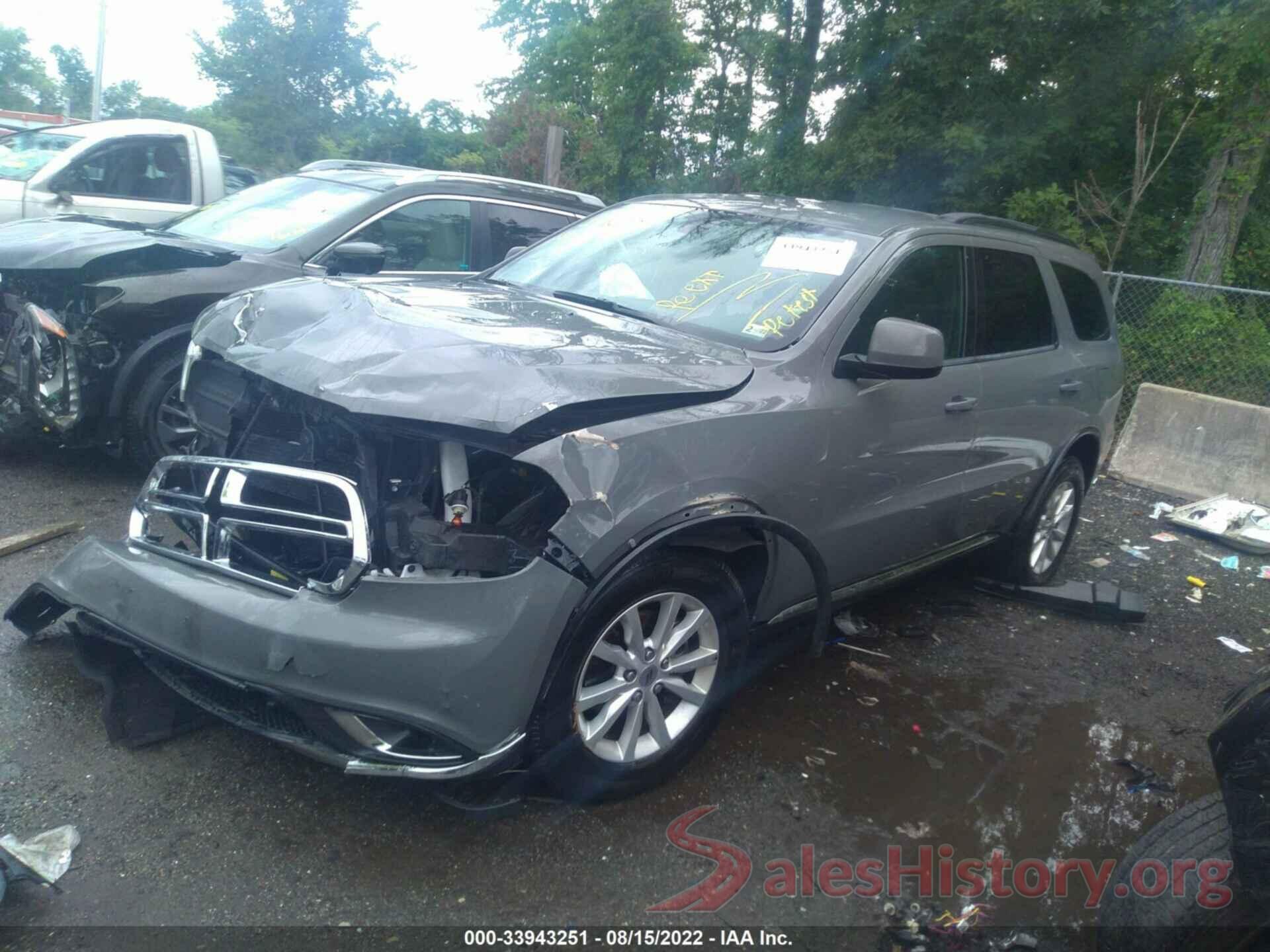 1C4RDJAG4KC853063 2019 DODGE DURANGO