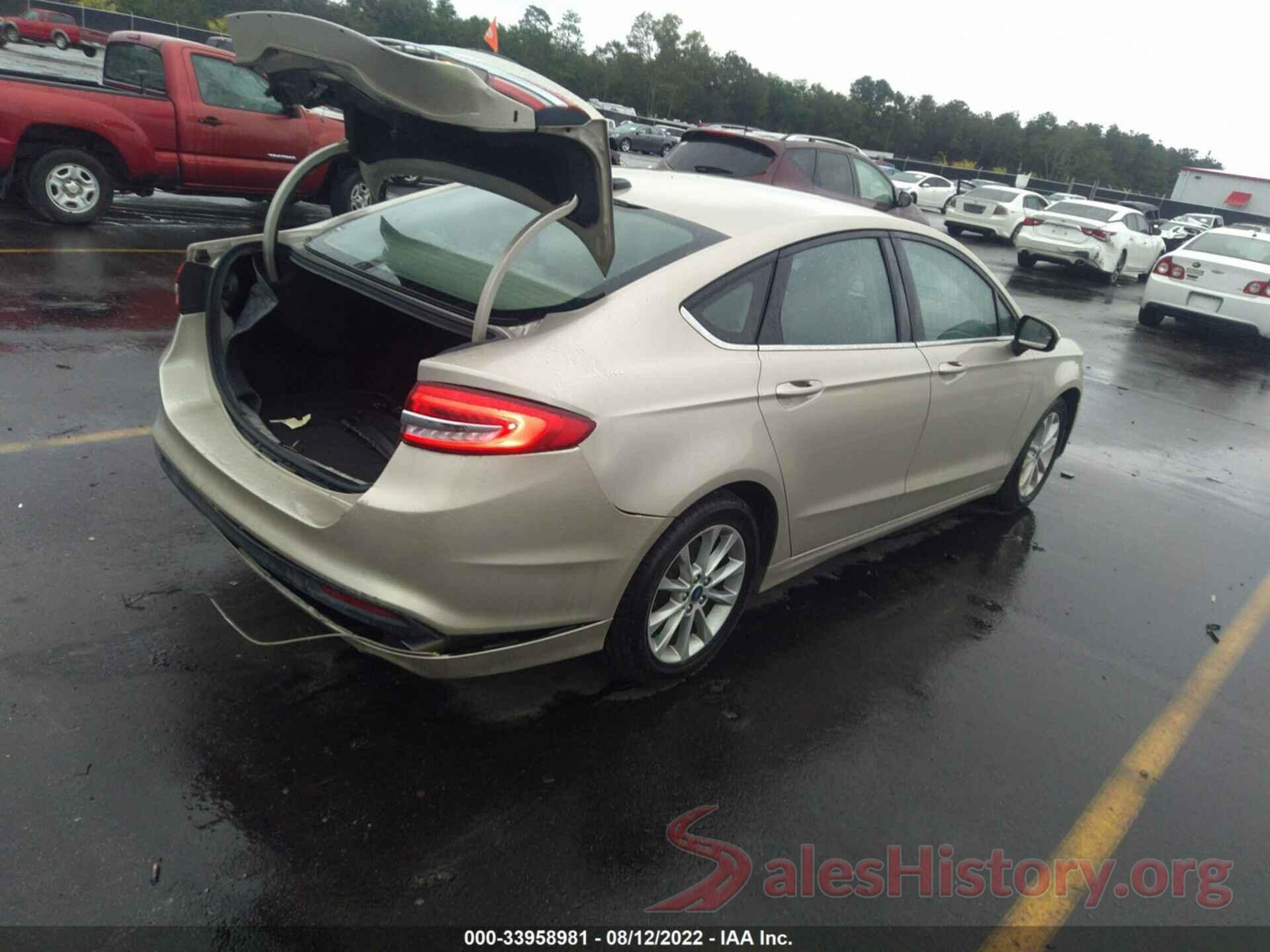 3FA6P0H70HR219100 2017 FORD FUSION