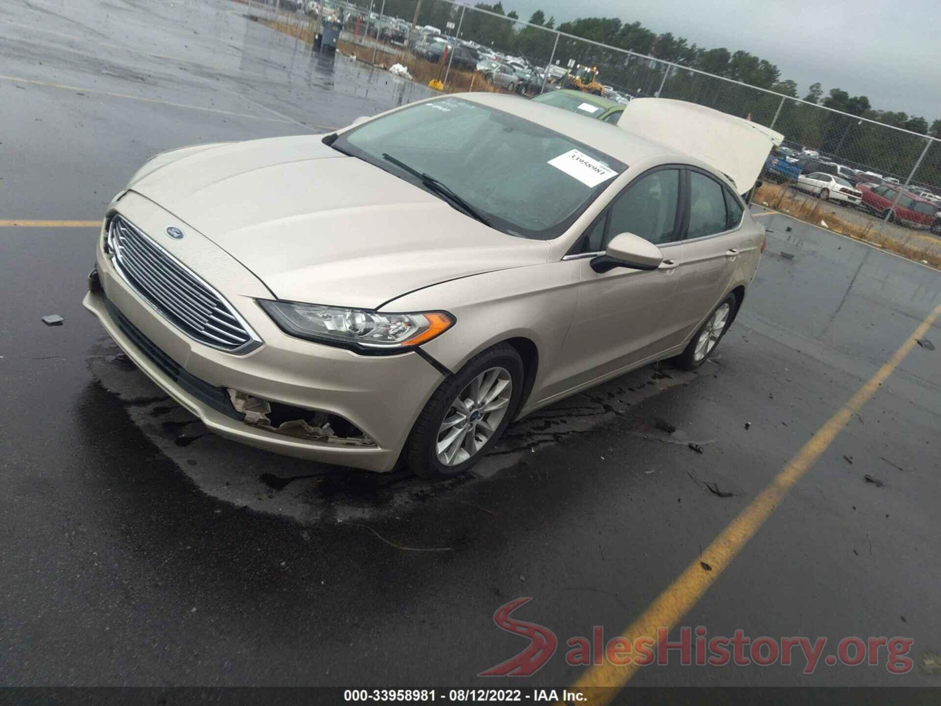 3FA6P0H70HR219100 2017 FORD FUSION