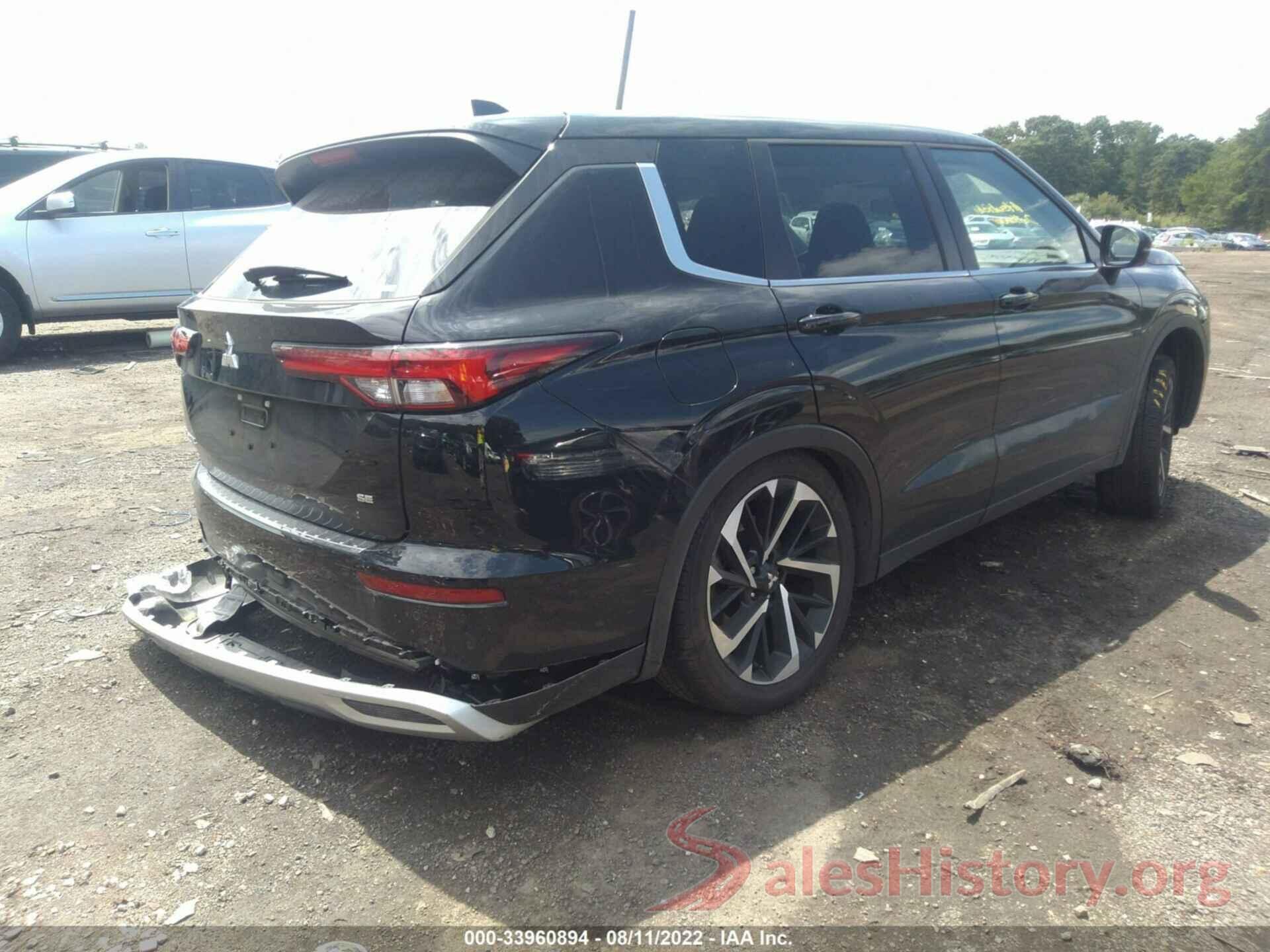 JA4J4UA8XNZ062619 2022 MITSUBISHI OUTLANDER