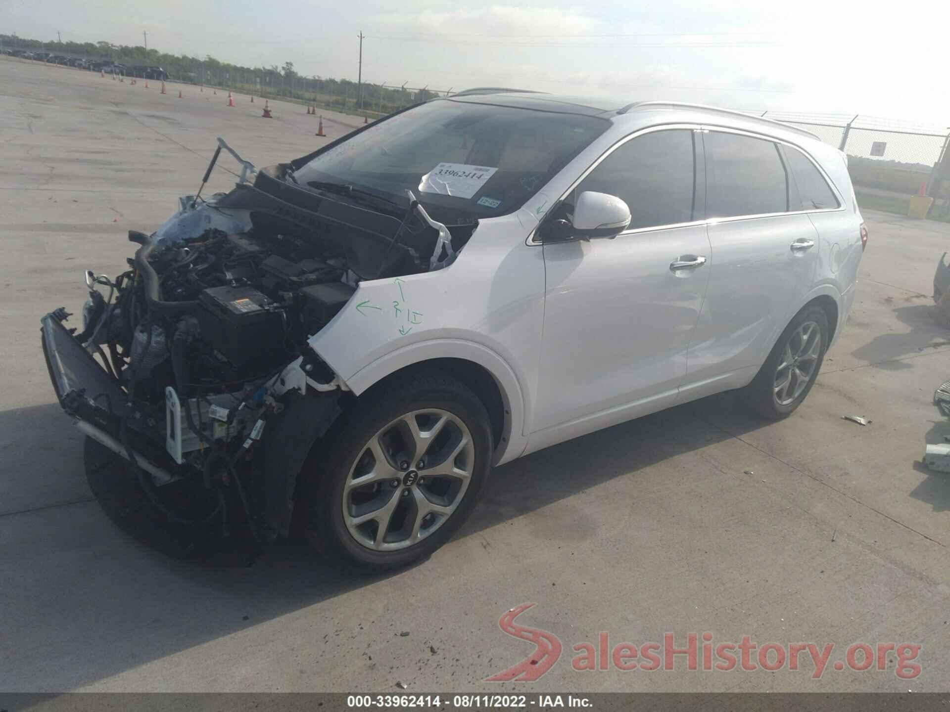 5XYPK4A52LG637416 2020 KIA SORENTO