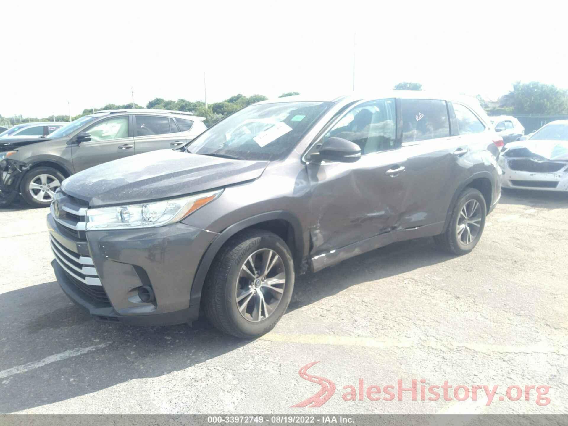 5TDZZRFH0JS250609 2018 TOYOTA HIGHLANDER