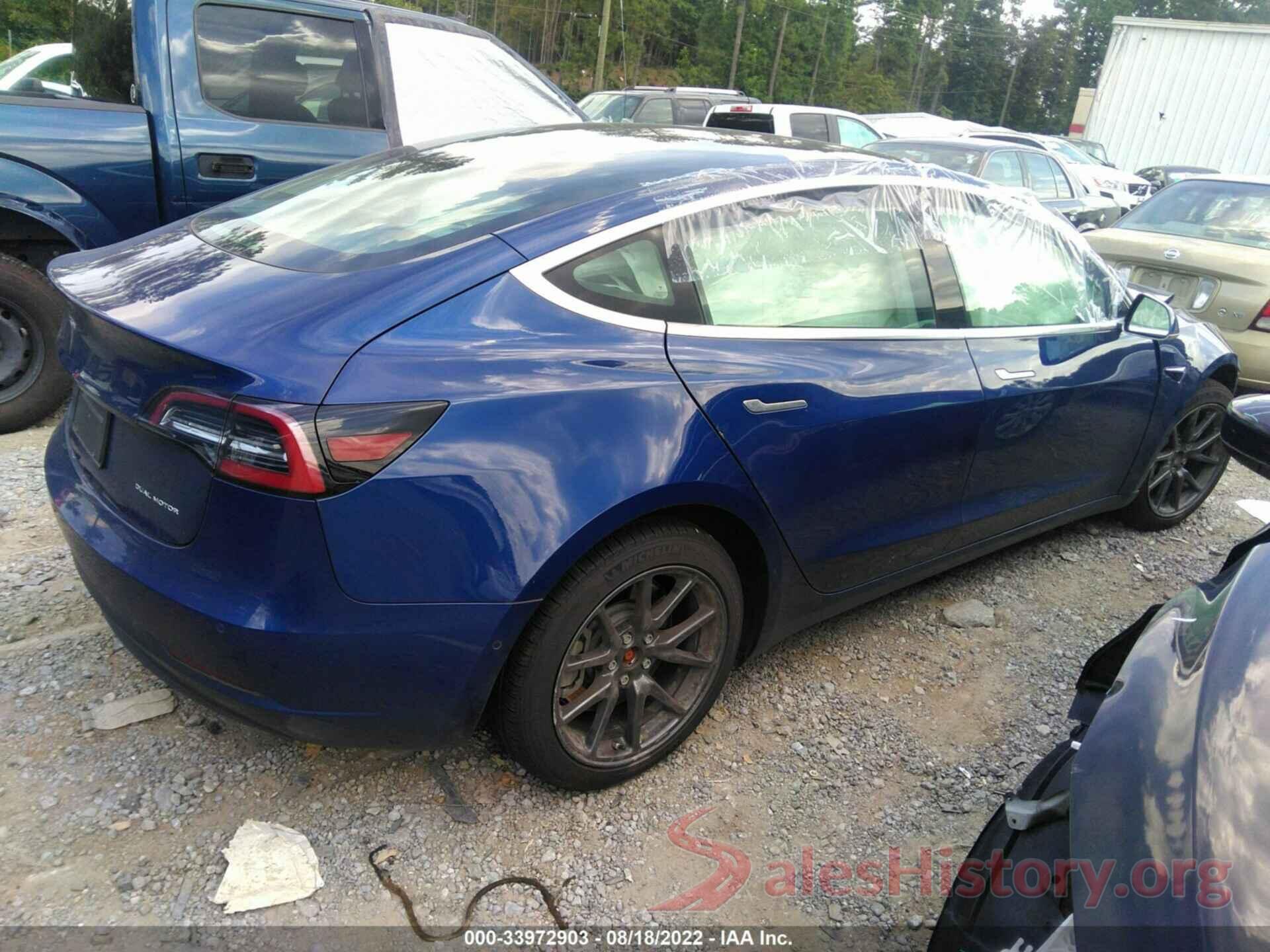 5YJ3E1EBXKF406757 2019 TESLA MODEL 3