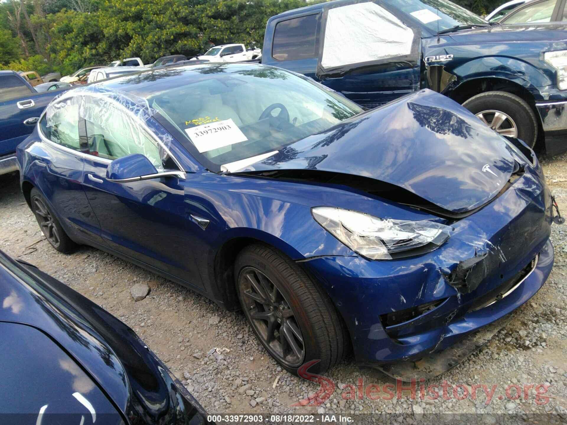 5YJ3E1EBXKF406757 2019 TESLA MODEL 3