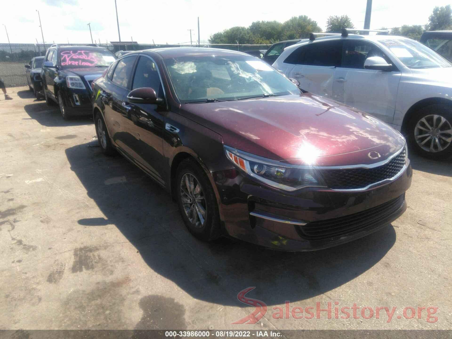 5XXGT4L34GG101635 2016 KIA OPTIMA