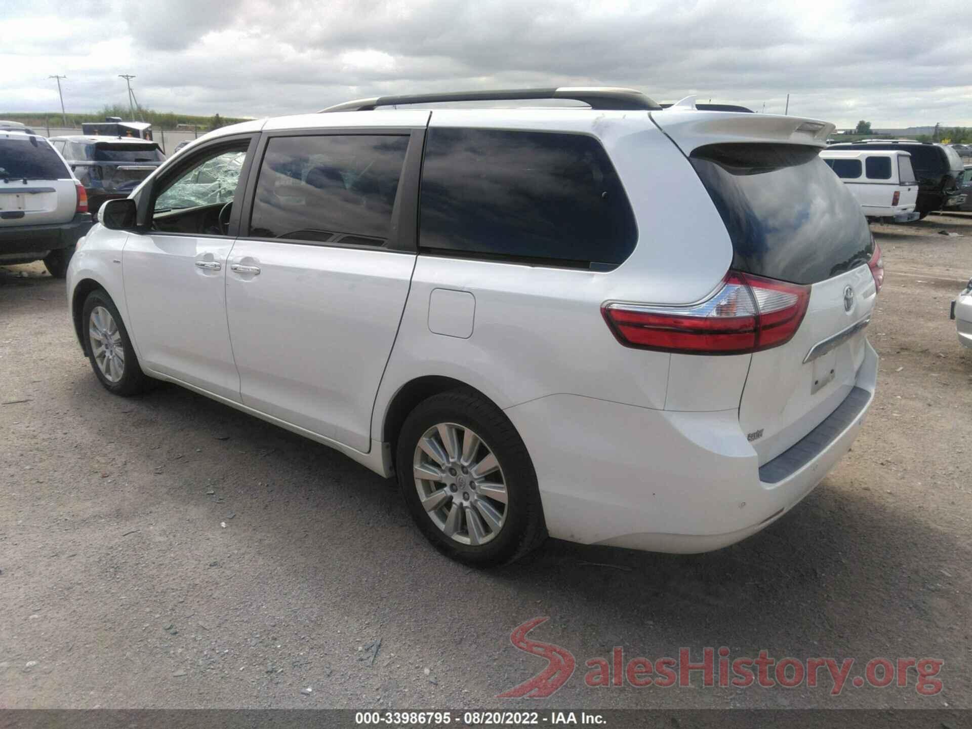 5TDDZ3DC2HS168986 2017 TOYOTA SIENNA