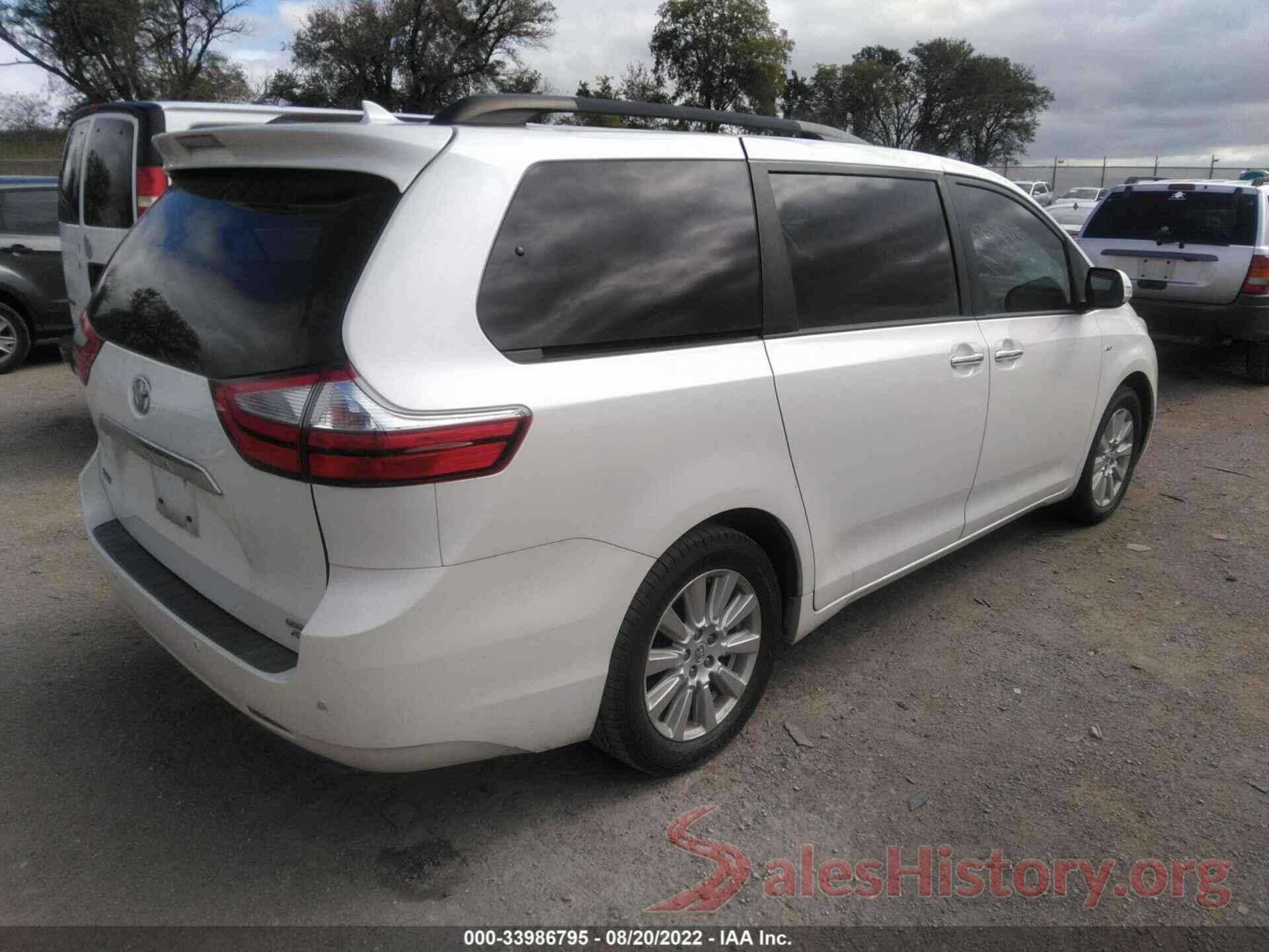 5TDDZ3DC2HS168986 2017 TOYOTA SIENNA