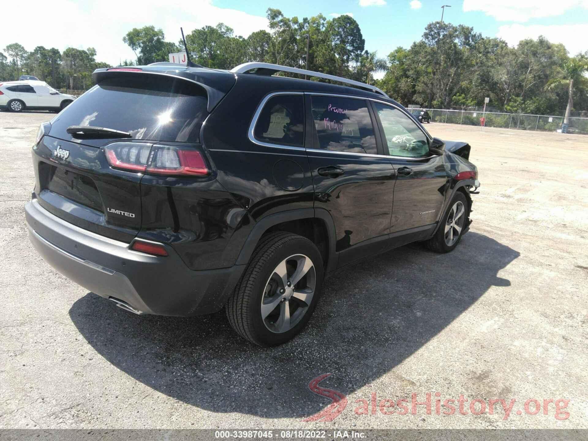 1C4PJLDX9KD143285 2019 JEEP CHEROKEE