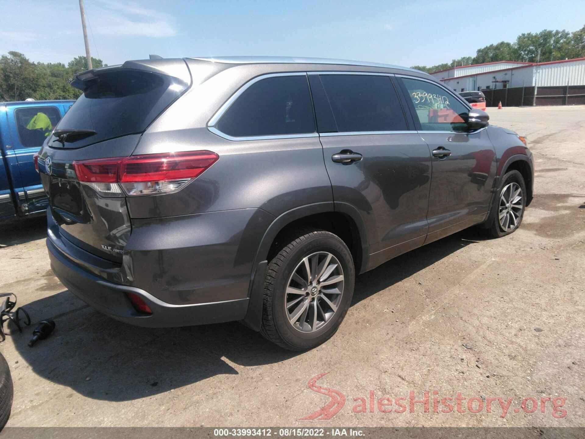 5TDJZRFH7HS362931 2017 TOYOTA HIGHLANDER