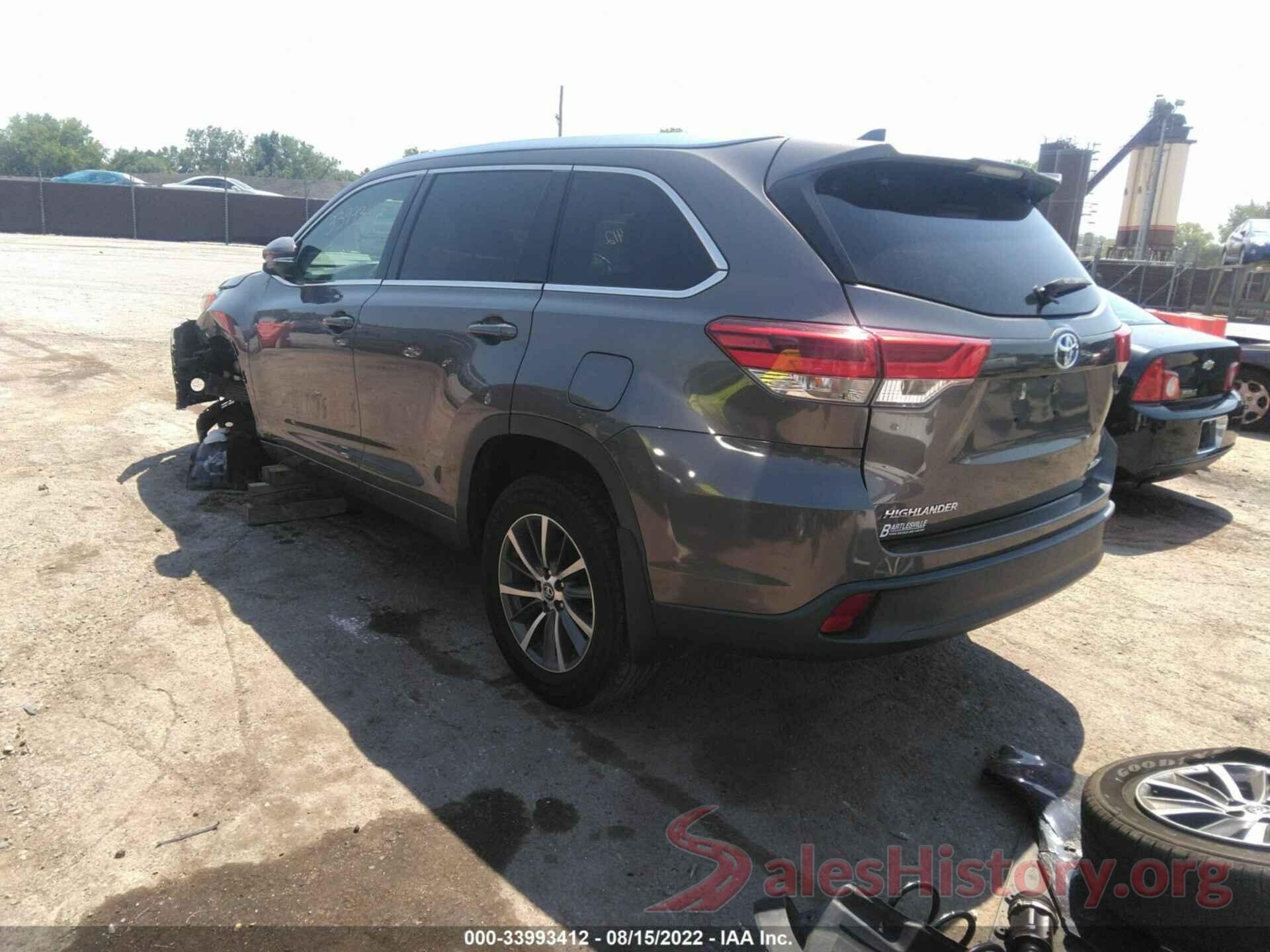 5TDJZRFH7HS362931 2017 TOYOTA HIGHLANDER