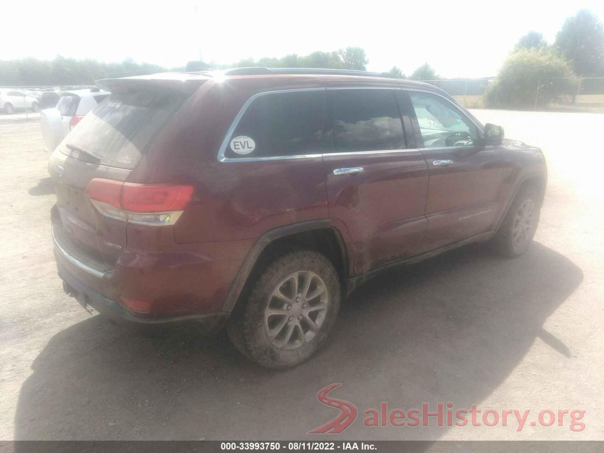 1C4RJFBG0GC334796 2016 JEEP GRAND CHEROKEE