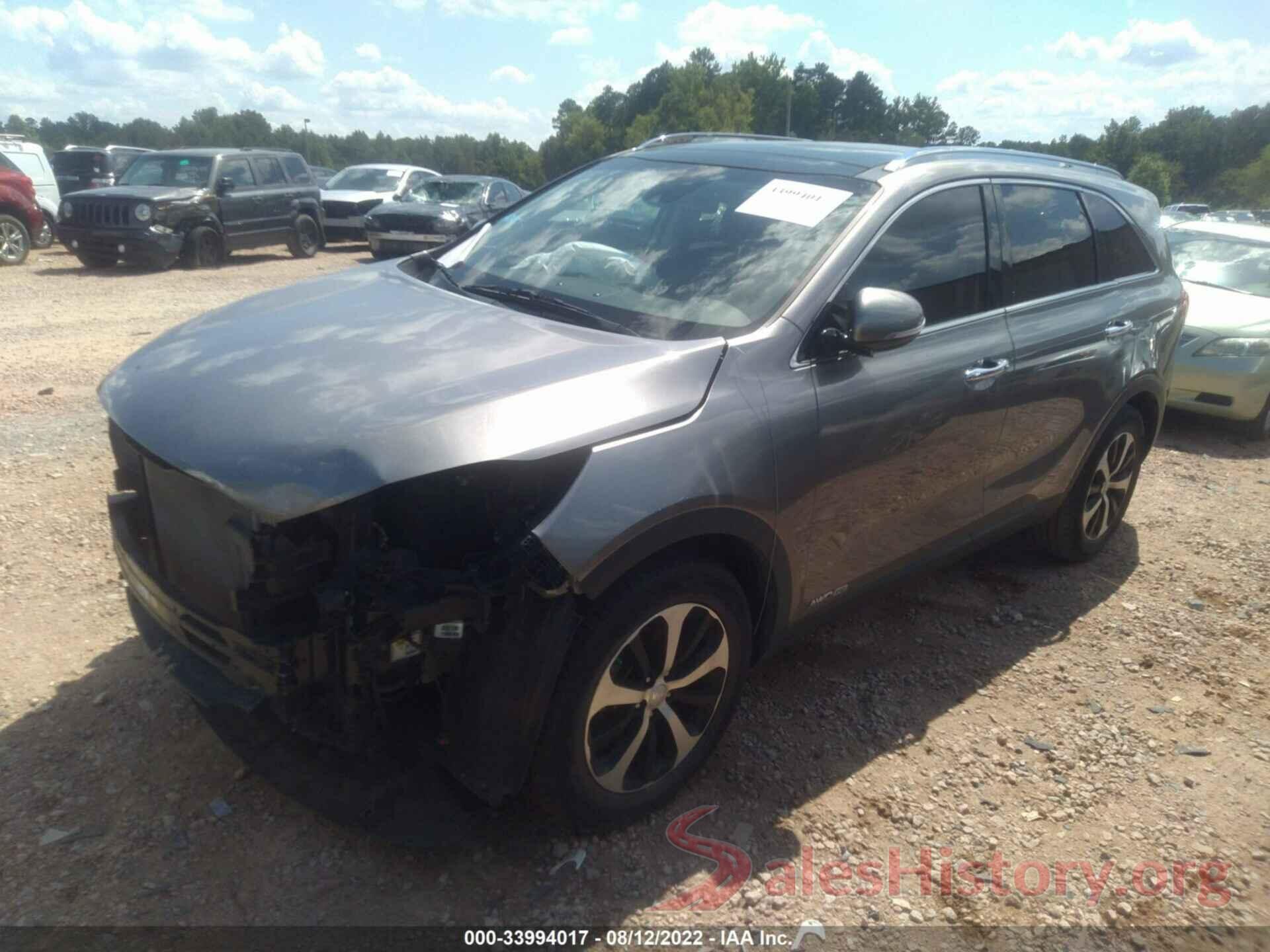 5XYPHDA58HG297596 2017 KIA SORENTO