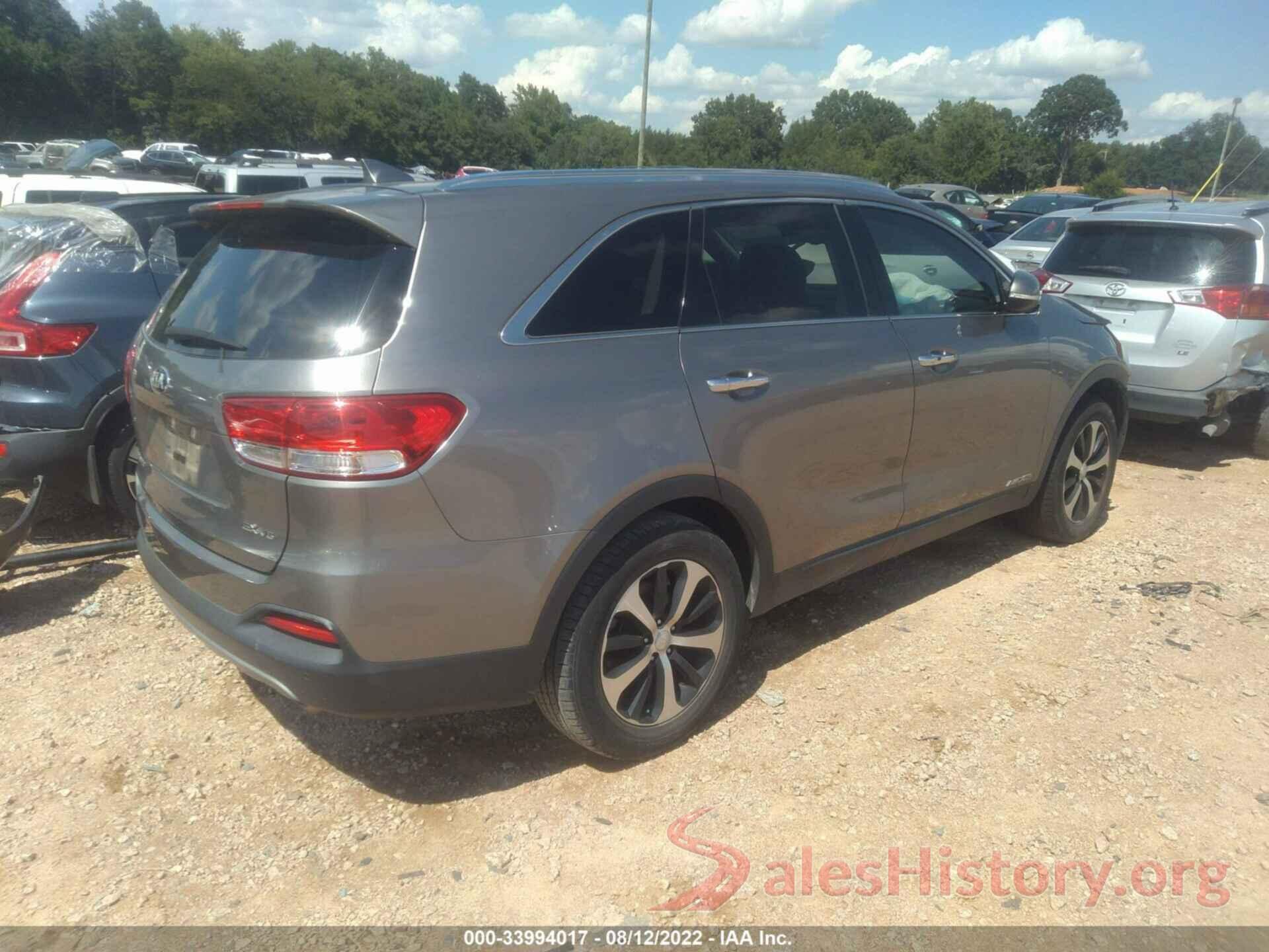 5XYPHDA58HG297596 2017 KIA SORENTO