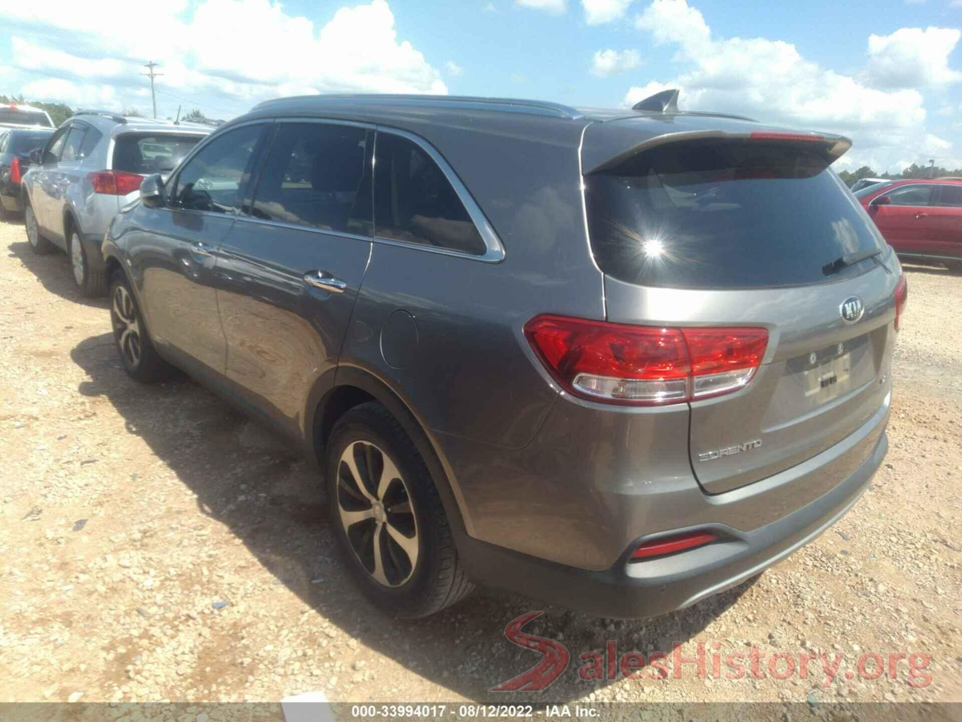 5XYPHDA58HG297596 2017 KIA SORENTO