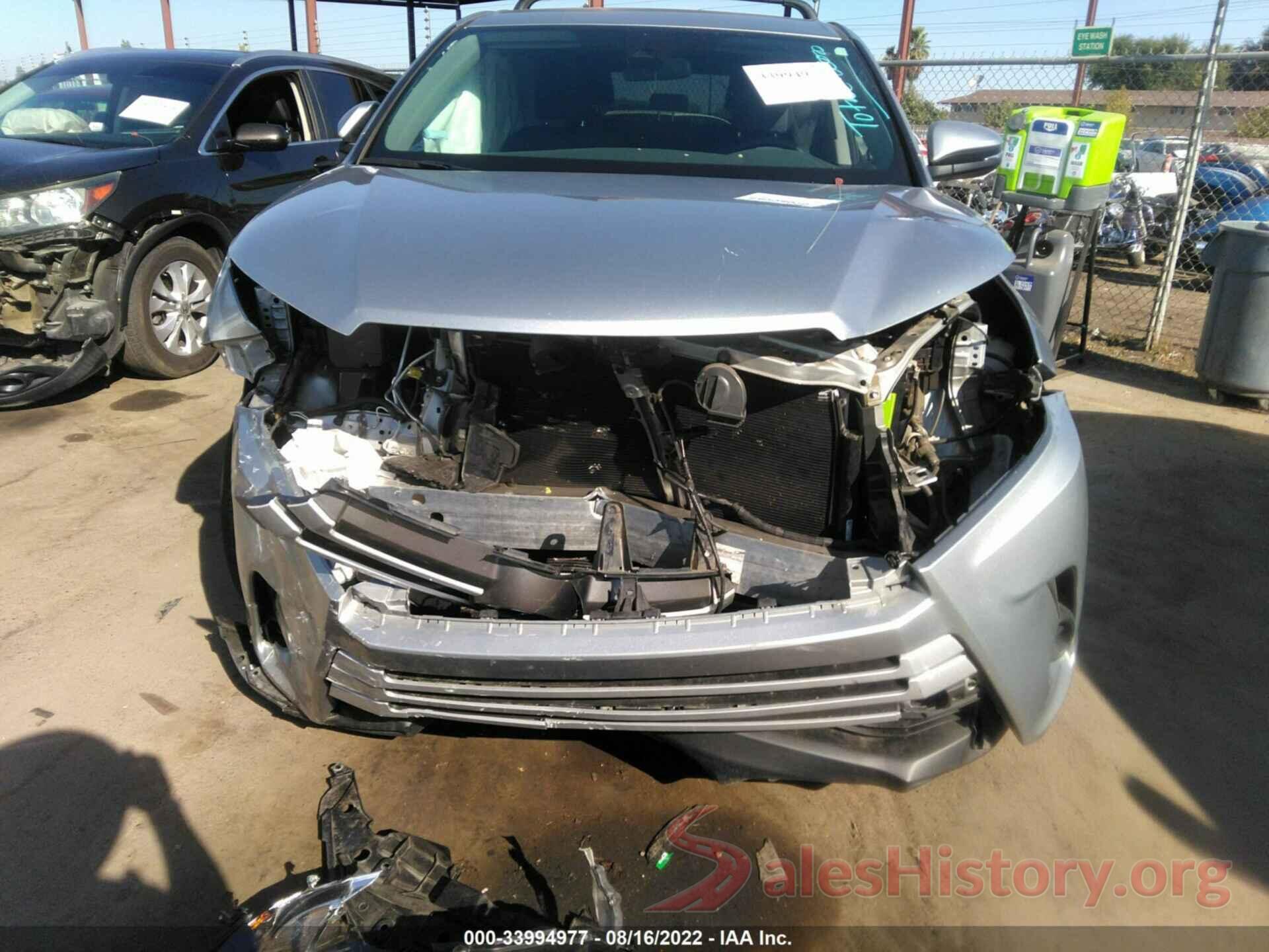 5TDBZRFH5HS398122 2017 TOYOTA HIGHLANDER