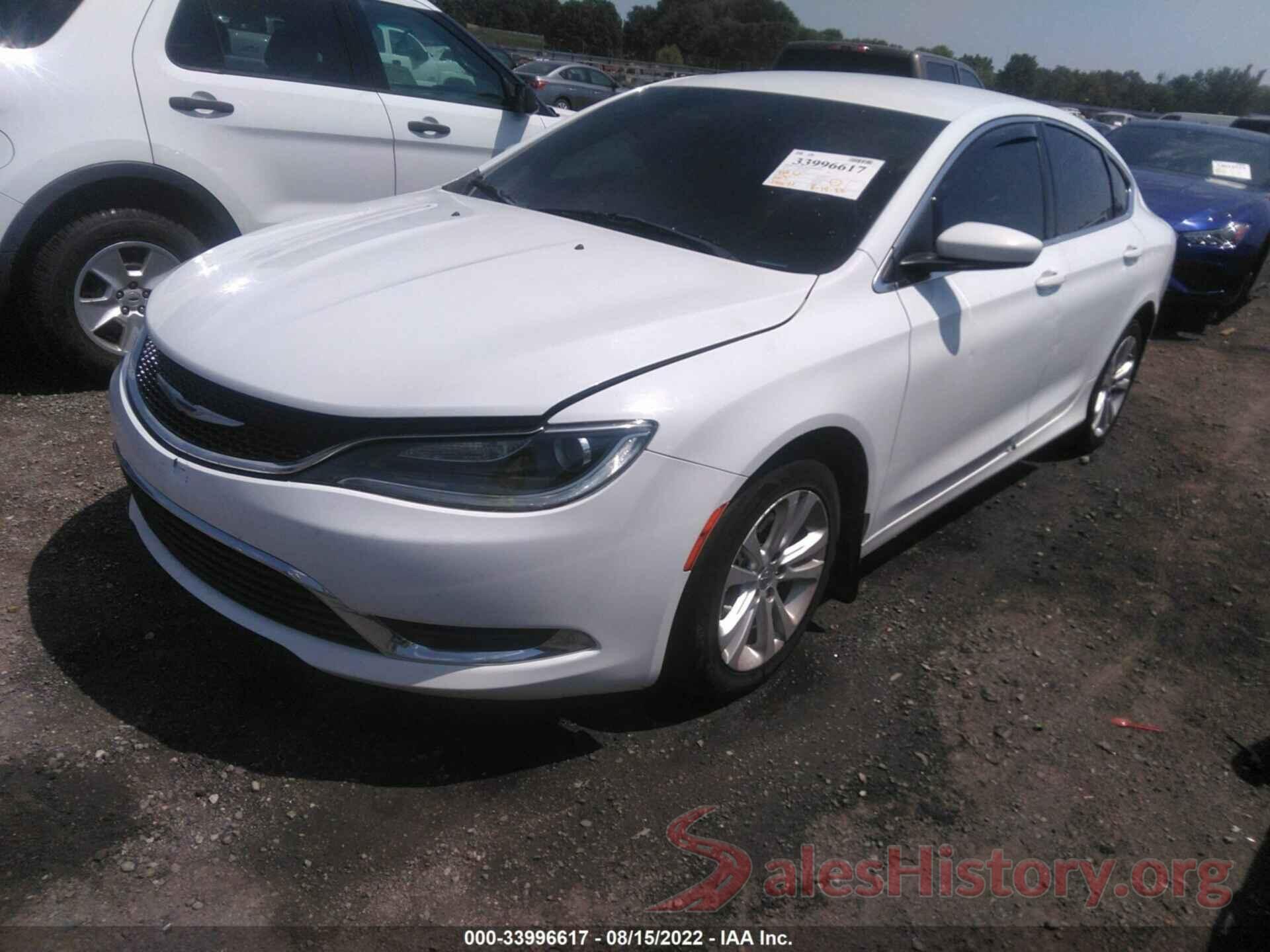 1C3CCCAB0GN191880 2016 CHRYSLER 200