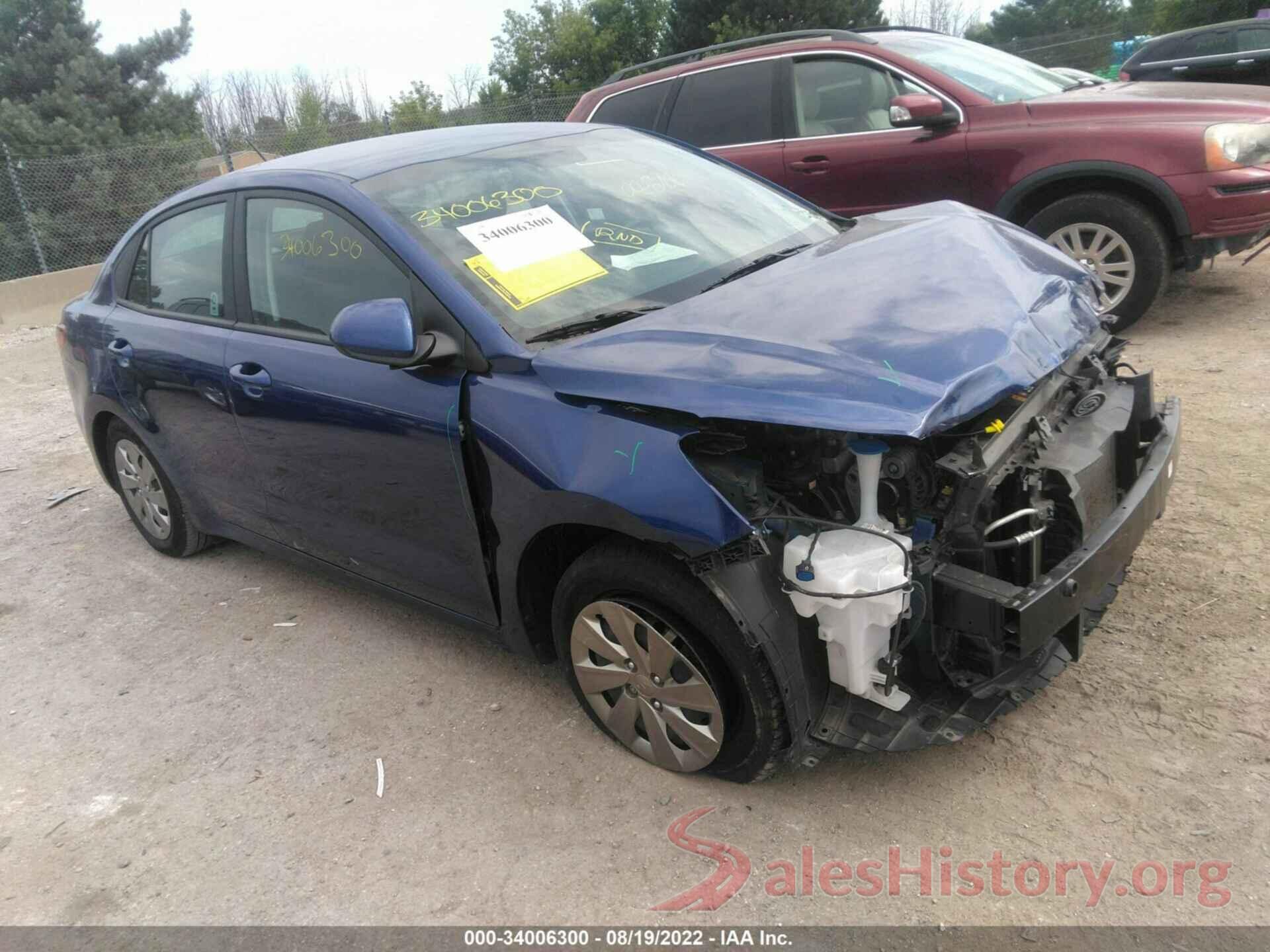 3KPA24AD2LE321654 2020 KIA RIO