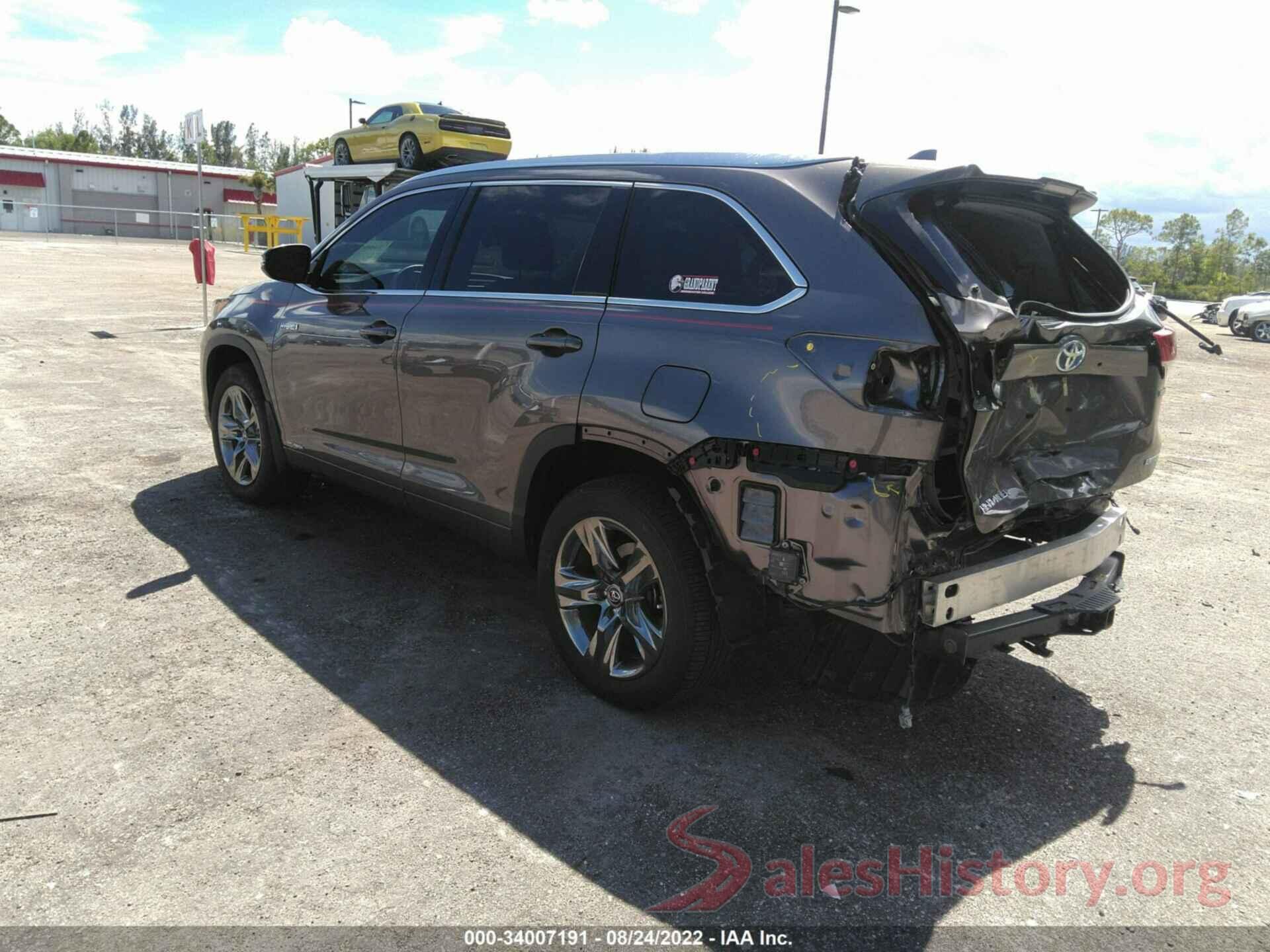 5TDDGRFHXKS061421 2019 TOYOTA HIGHLANDER