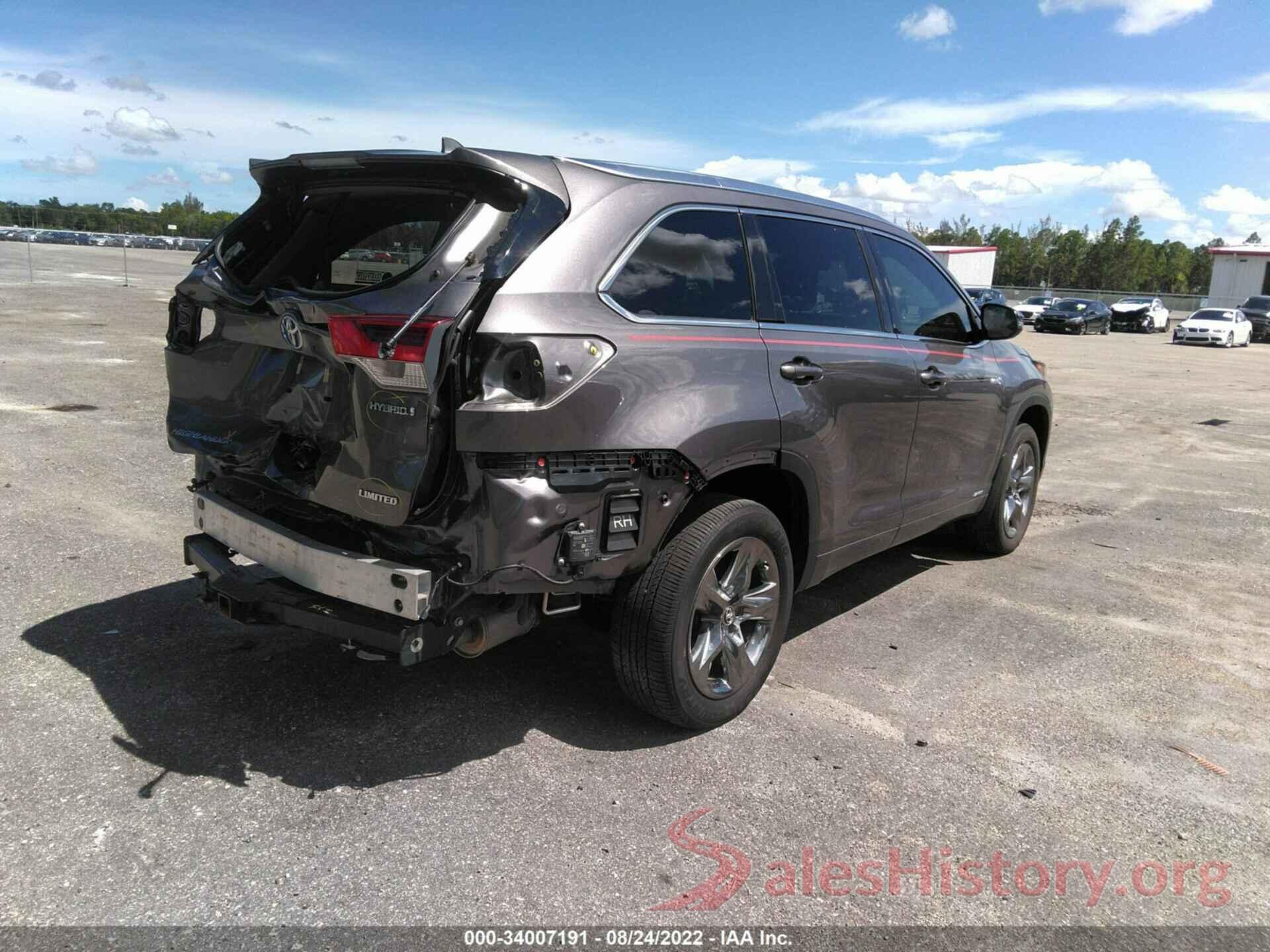 5TDDGRFHXKS061421 2019 TOYOTA HIGHLANDER