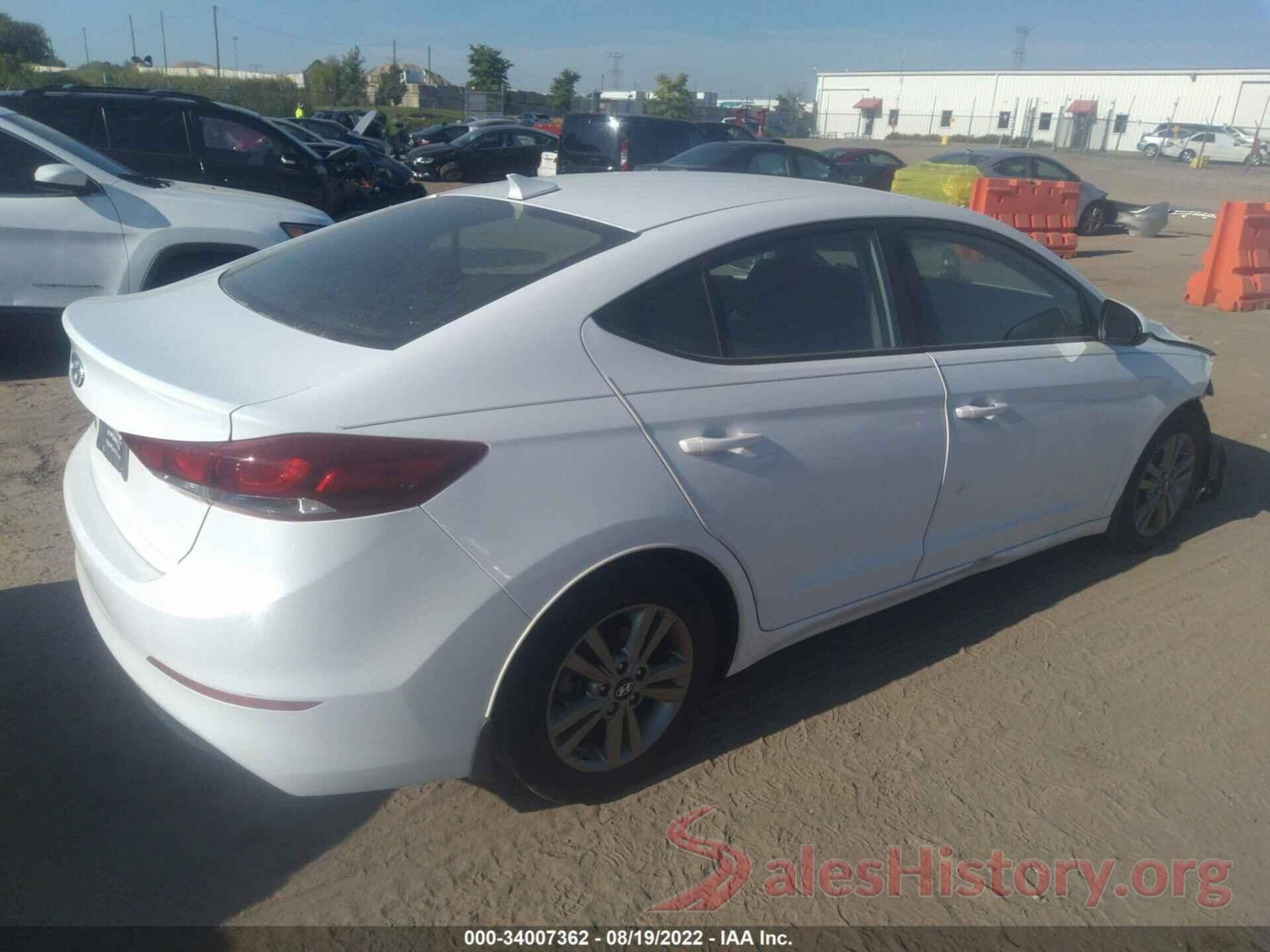 5NPD84LF9JH374502 2018 HYUNDAI ELANTRA